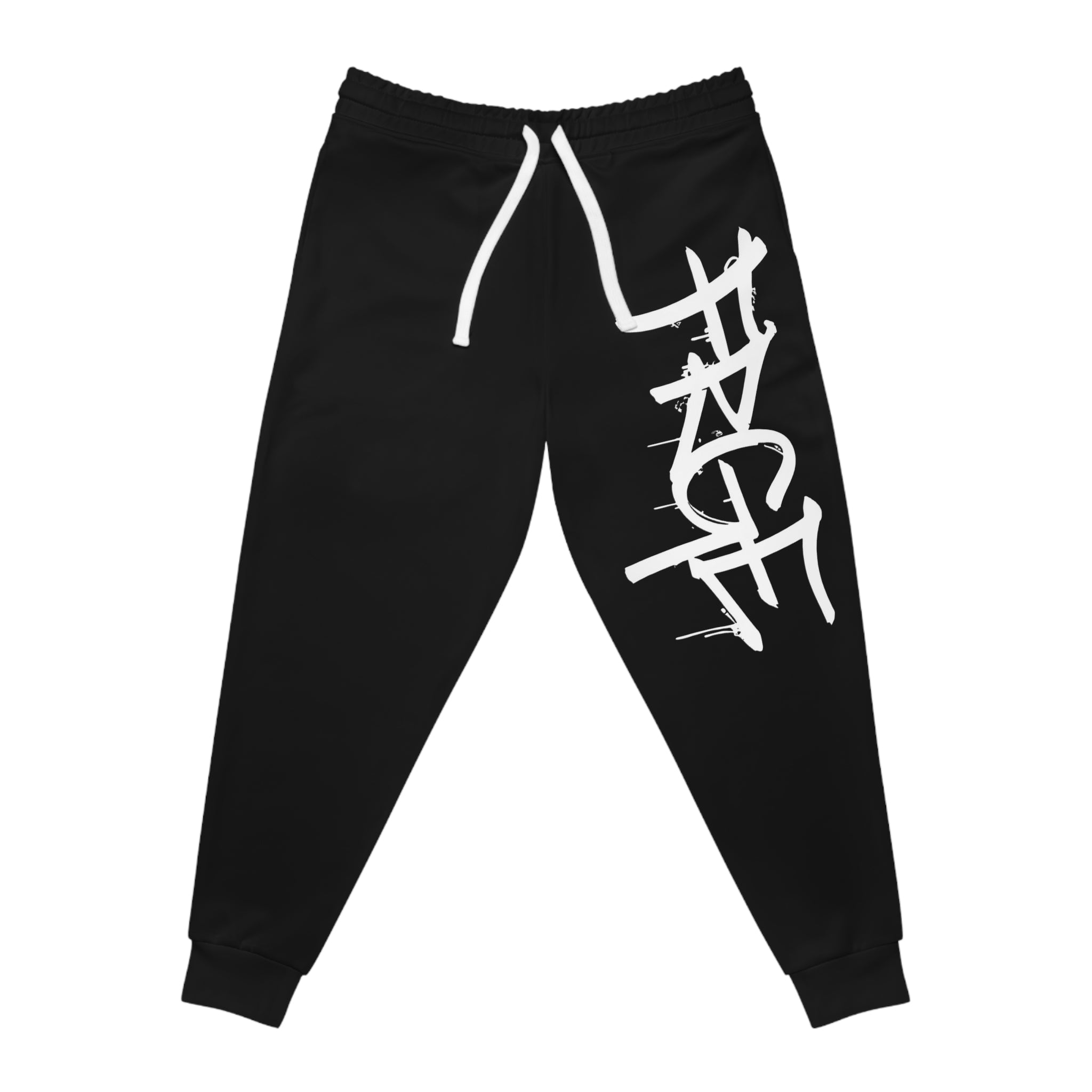 Trendy Athletic Joggers with Bold Graphic Print FRGE All Over Prints