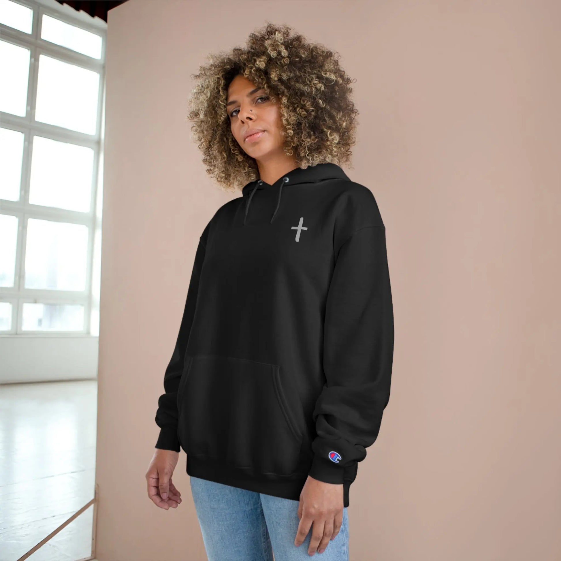 Champion Hoodie - T Design Printify