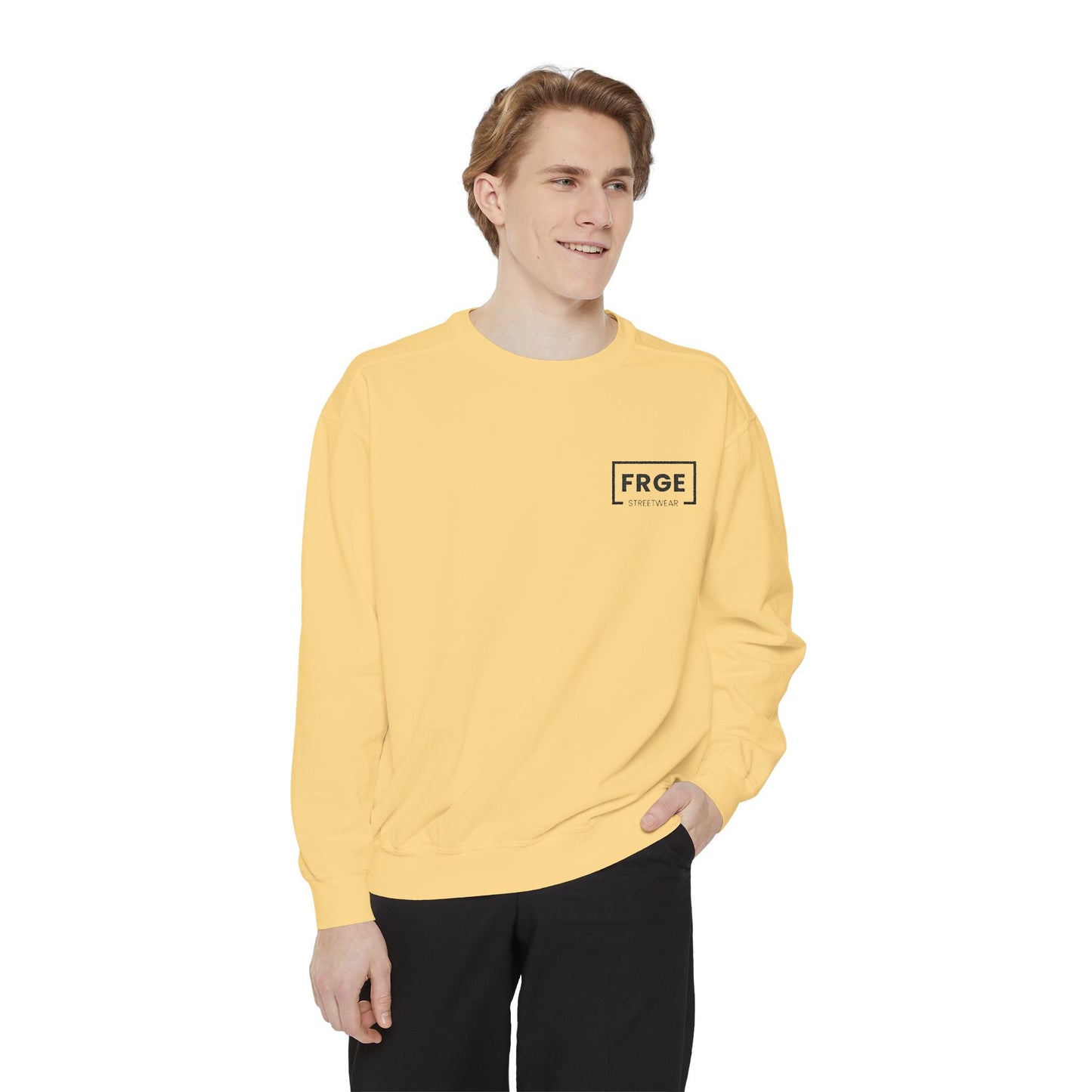 FRGE STREETWEAR - Unisex Garment-Dyed Sweatshirt Printify Sweatshirt