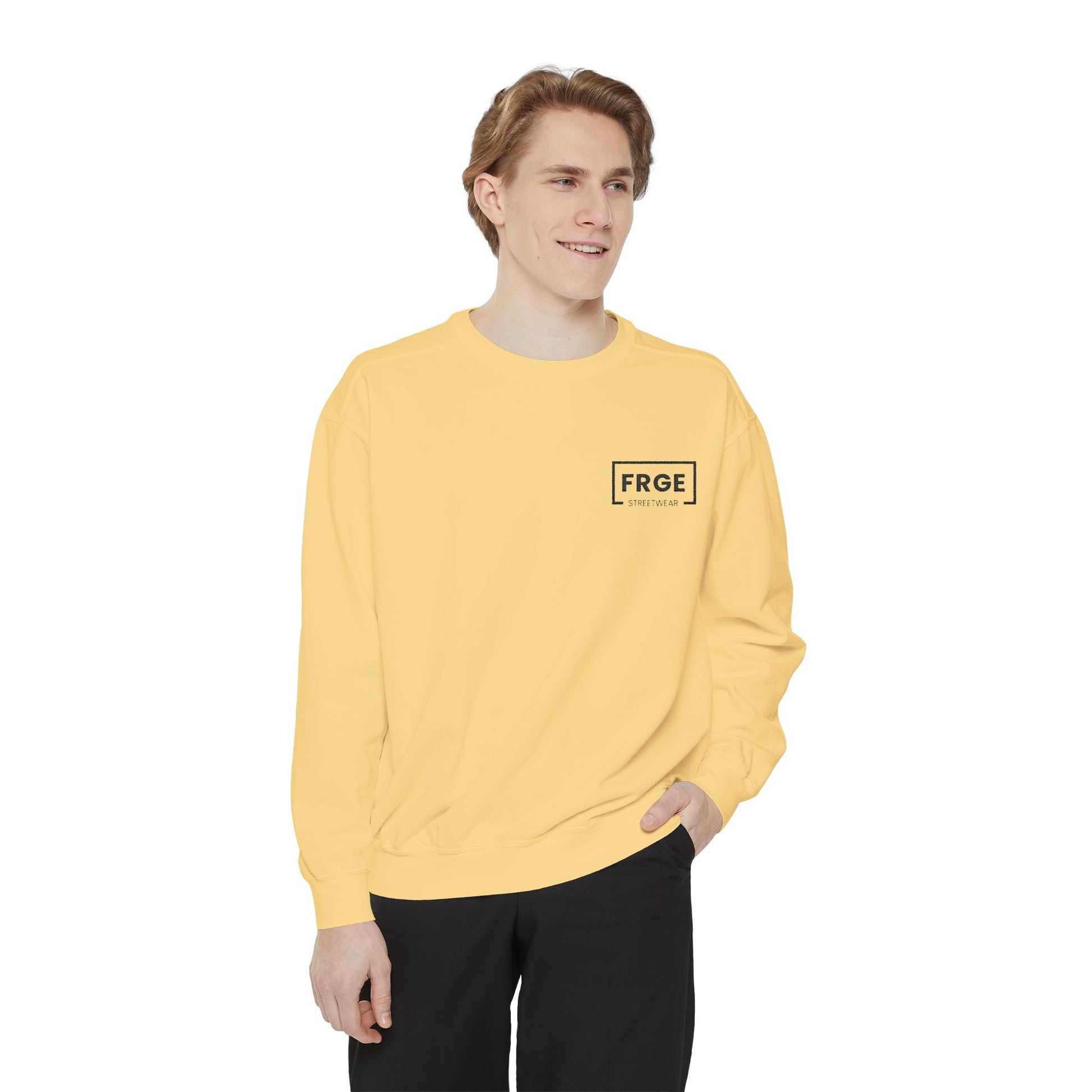FRGE STREETWEAR - Unisex Garment-Dyed Sweatshirt Printify Sweatshirt