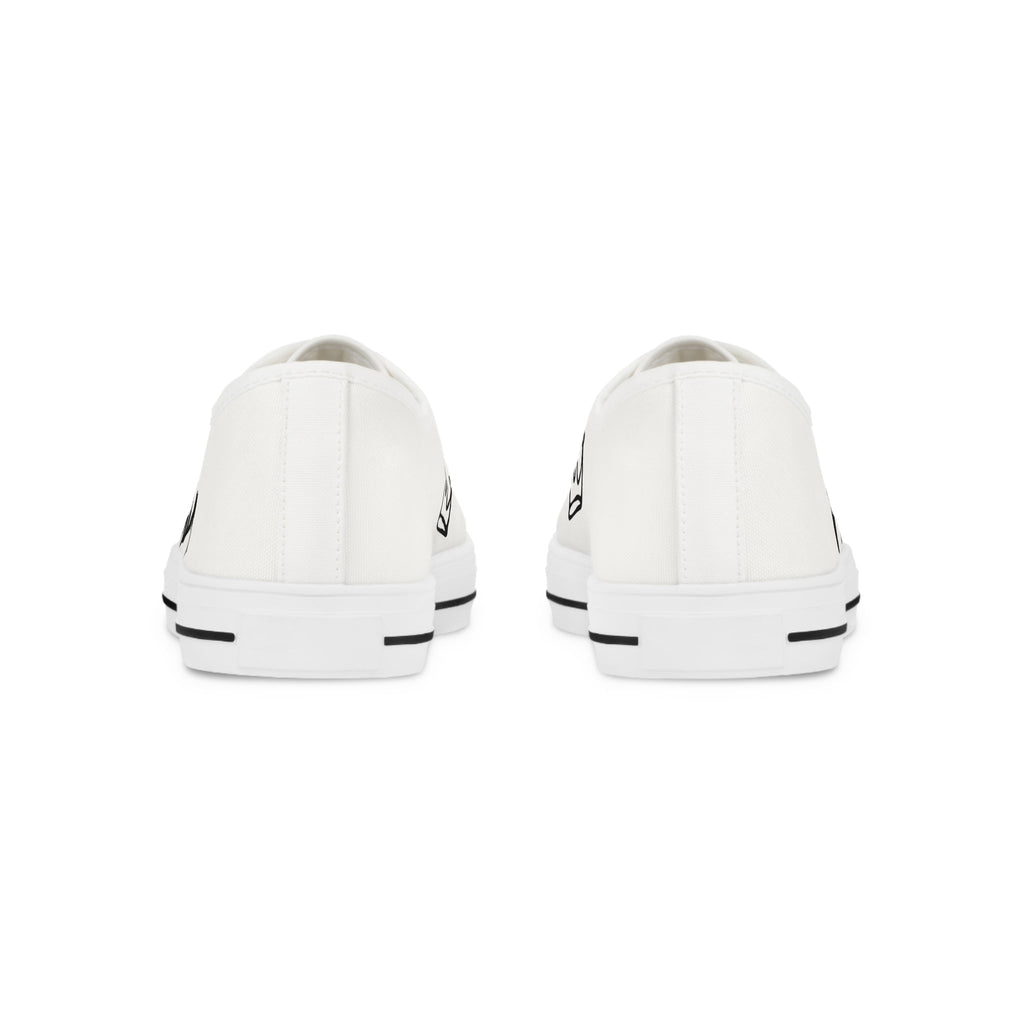 Men's Low Top Sneakers with Bold Graphic Design Printify Shoes