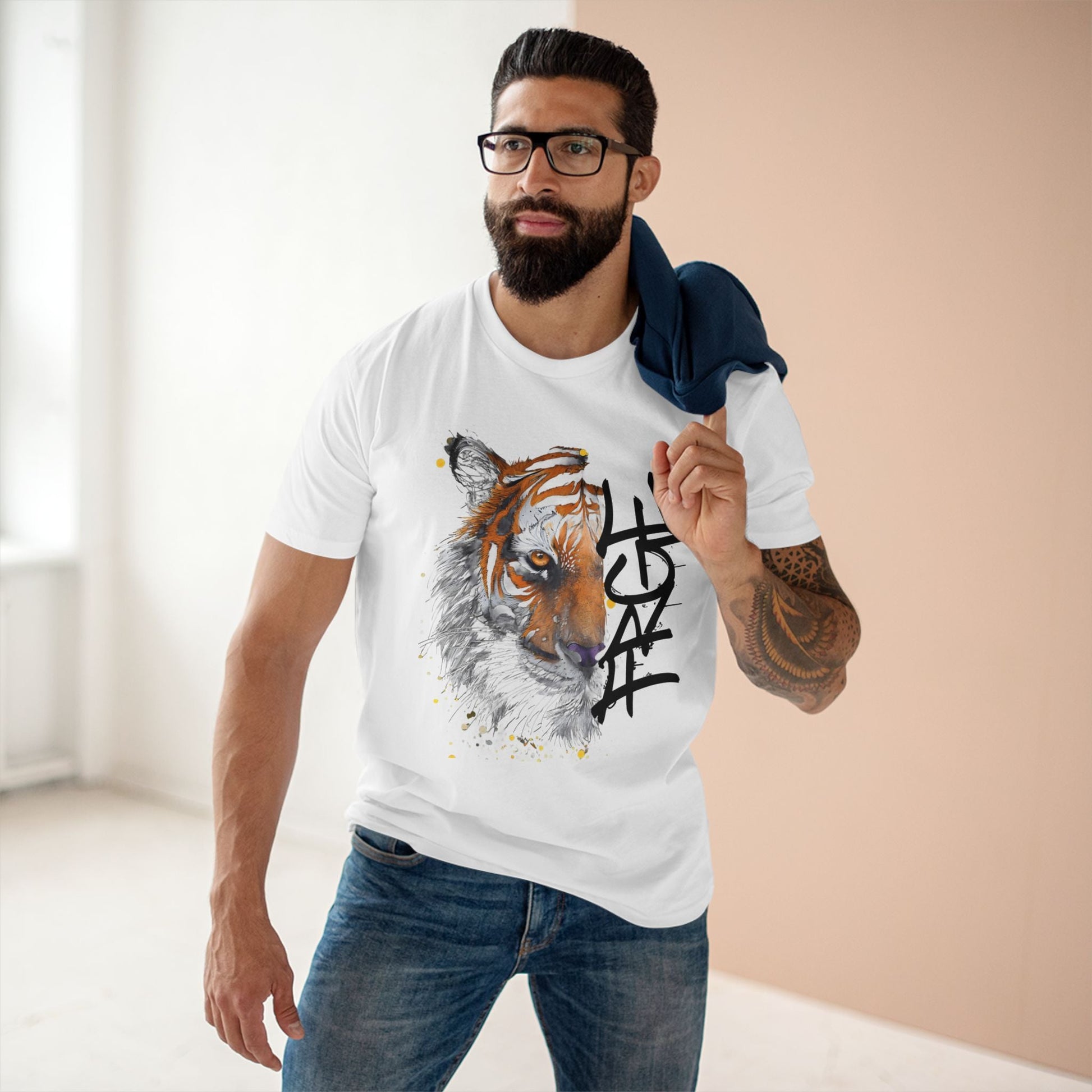 Tiger Staple Tee - FRGE Half Face Design FRGE T-Shirt