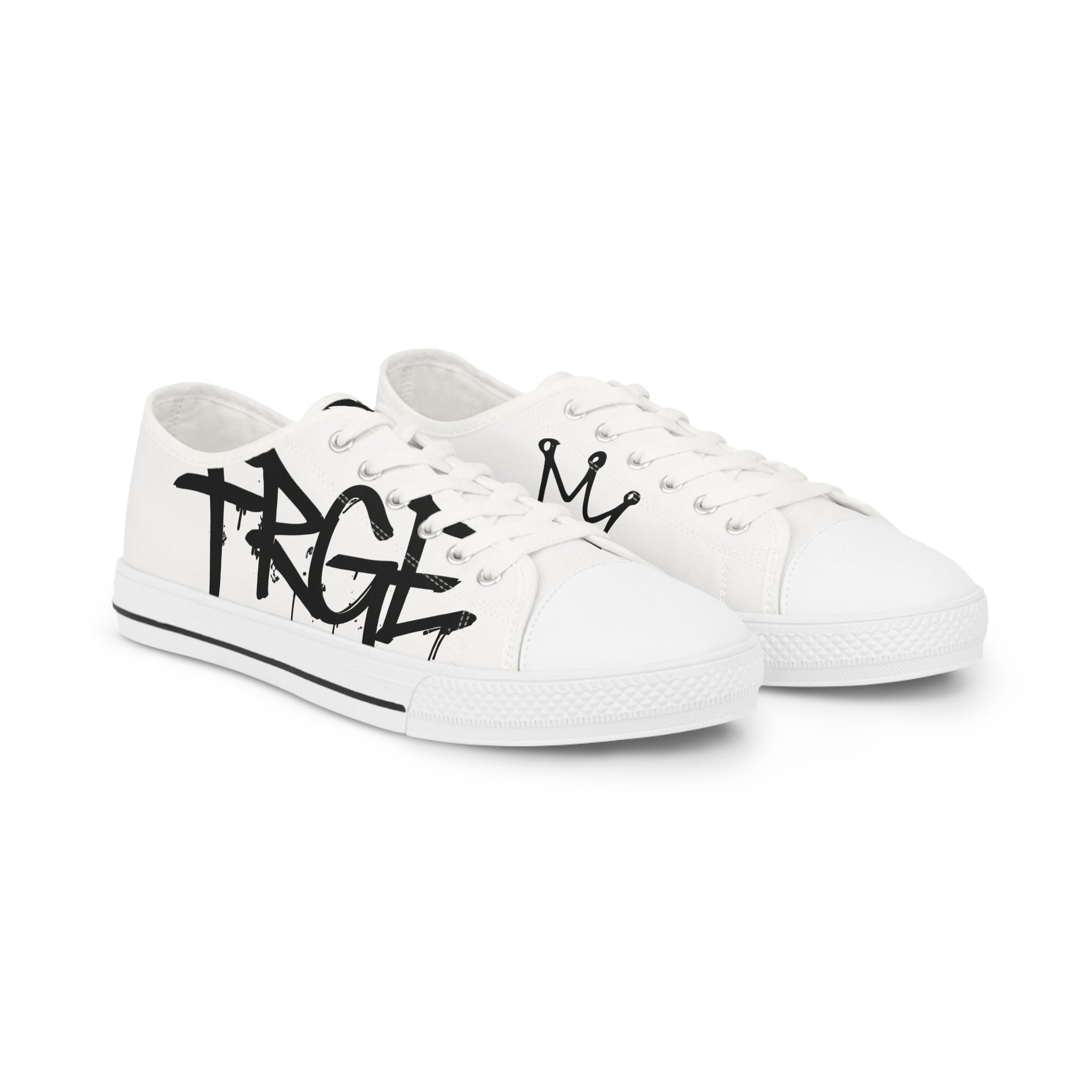 Men's Low Top Sneakers with Bold Graphic Design Printify Shoes