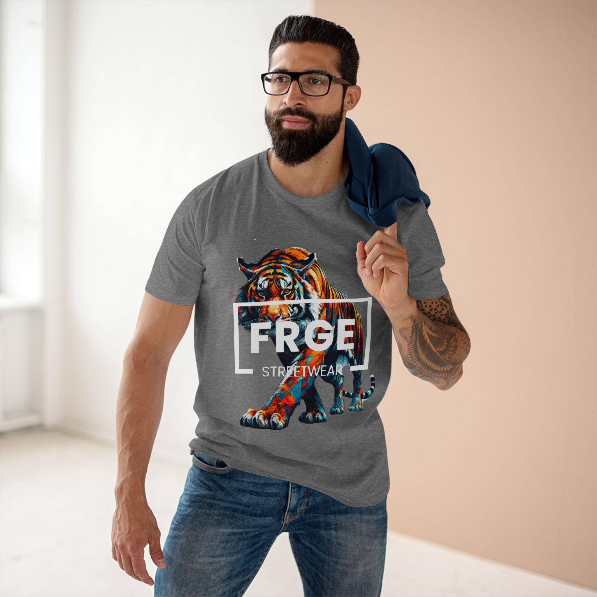 Tee FRGE Streetwear Tiger Shirt Printify T-Shirt