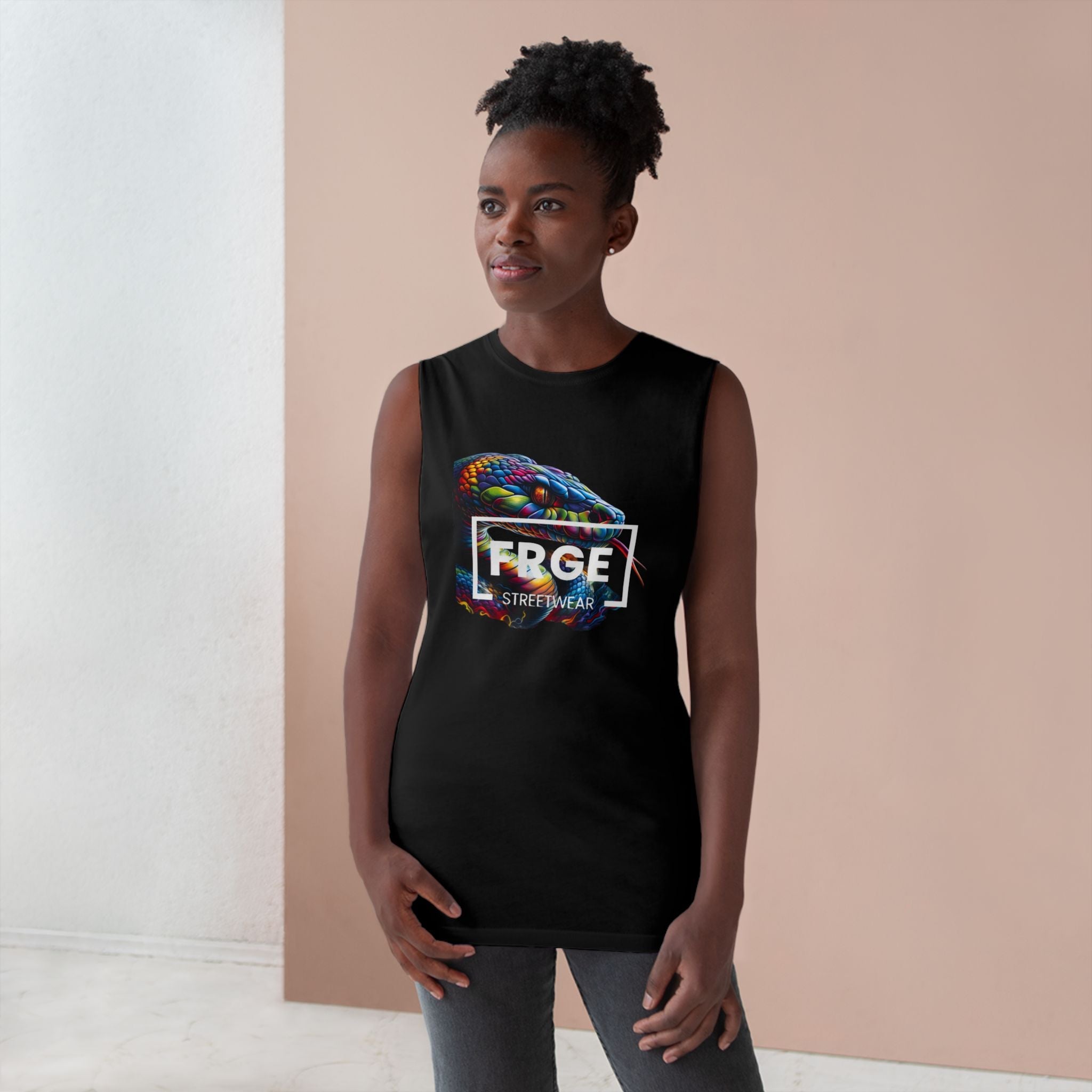 Tank Top Streetwear SNAKE Design Printify Tank Top