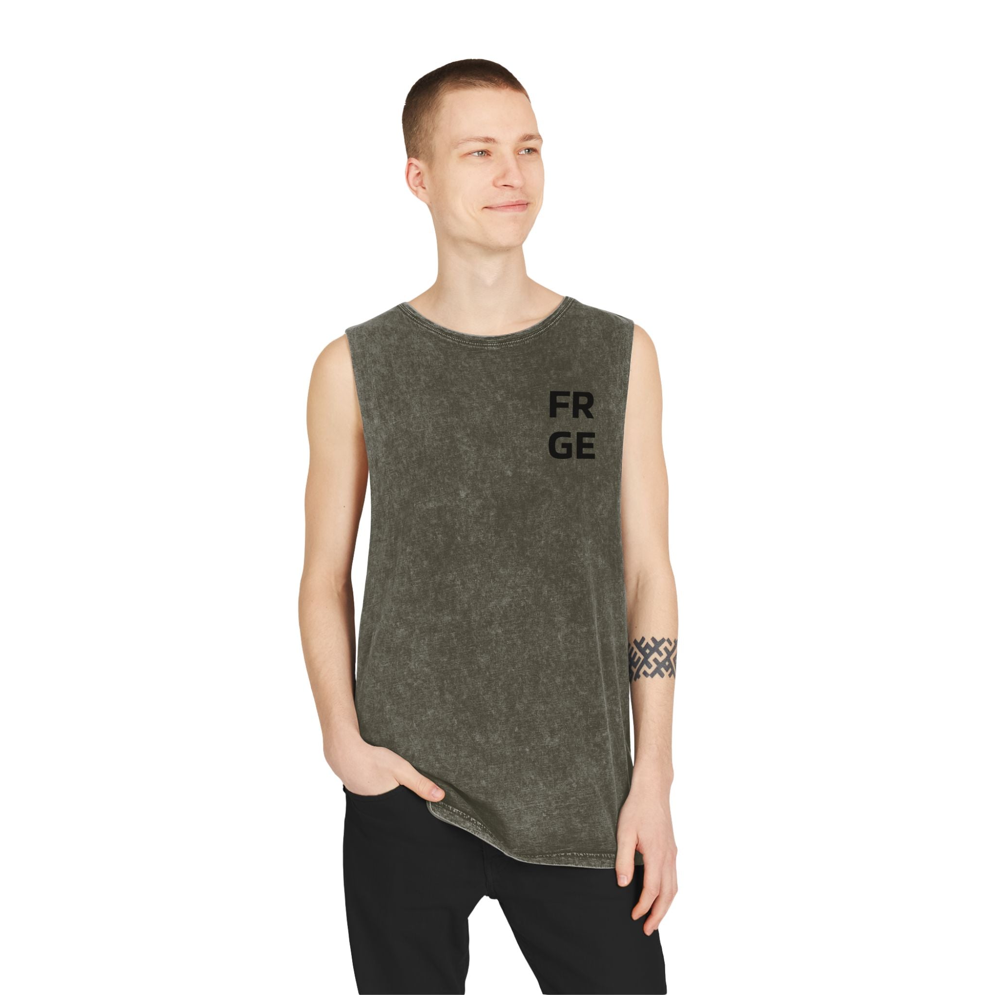 Tank Top FRGE Streetwear Unisex Stonewash Printify Tank Top