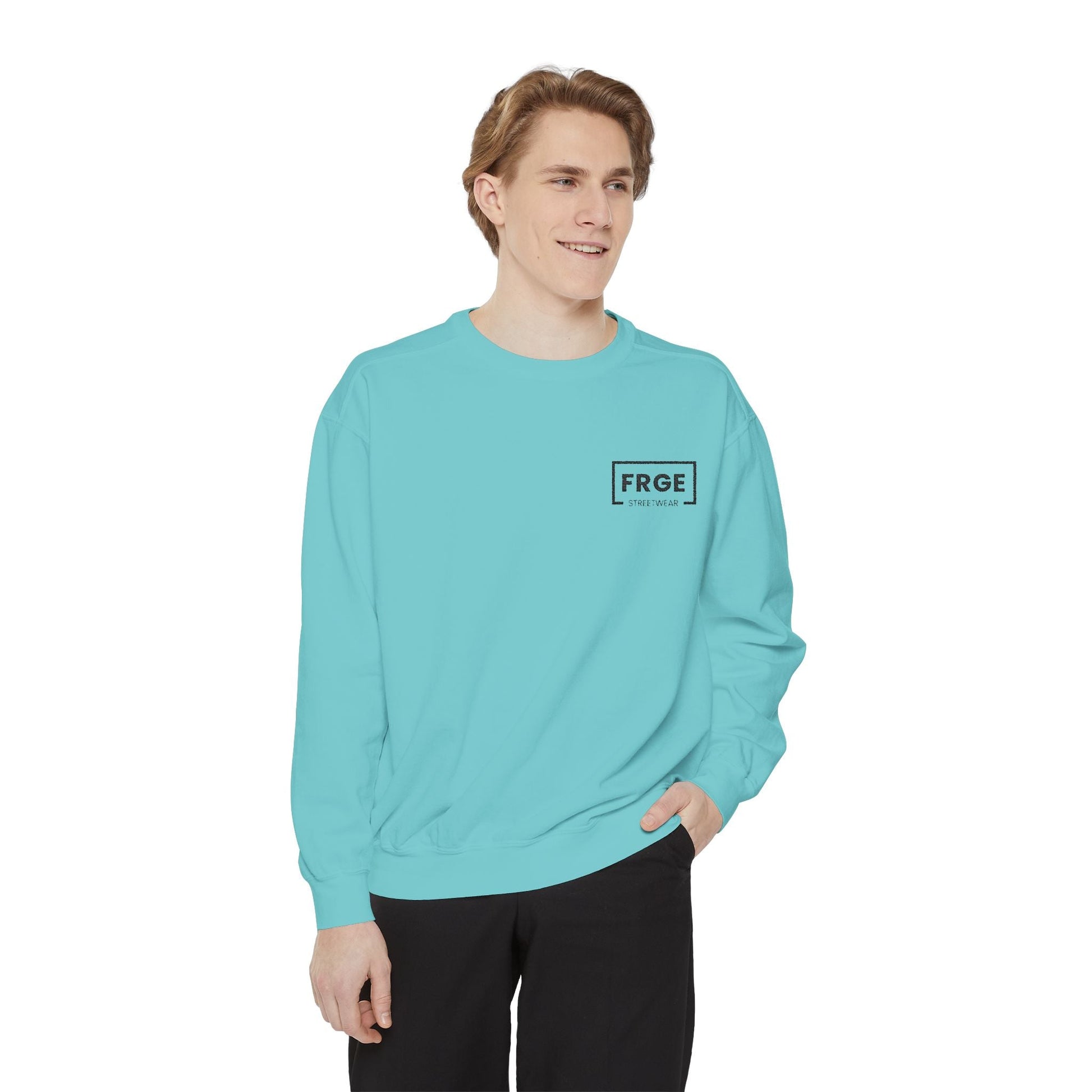 FRGE STREETWEAR - Unisex Garment-Dyed Sweatshirt Printify Sweatshirt