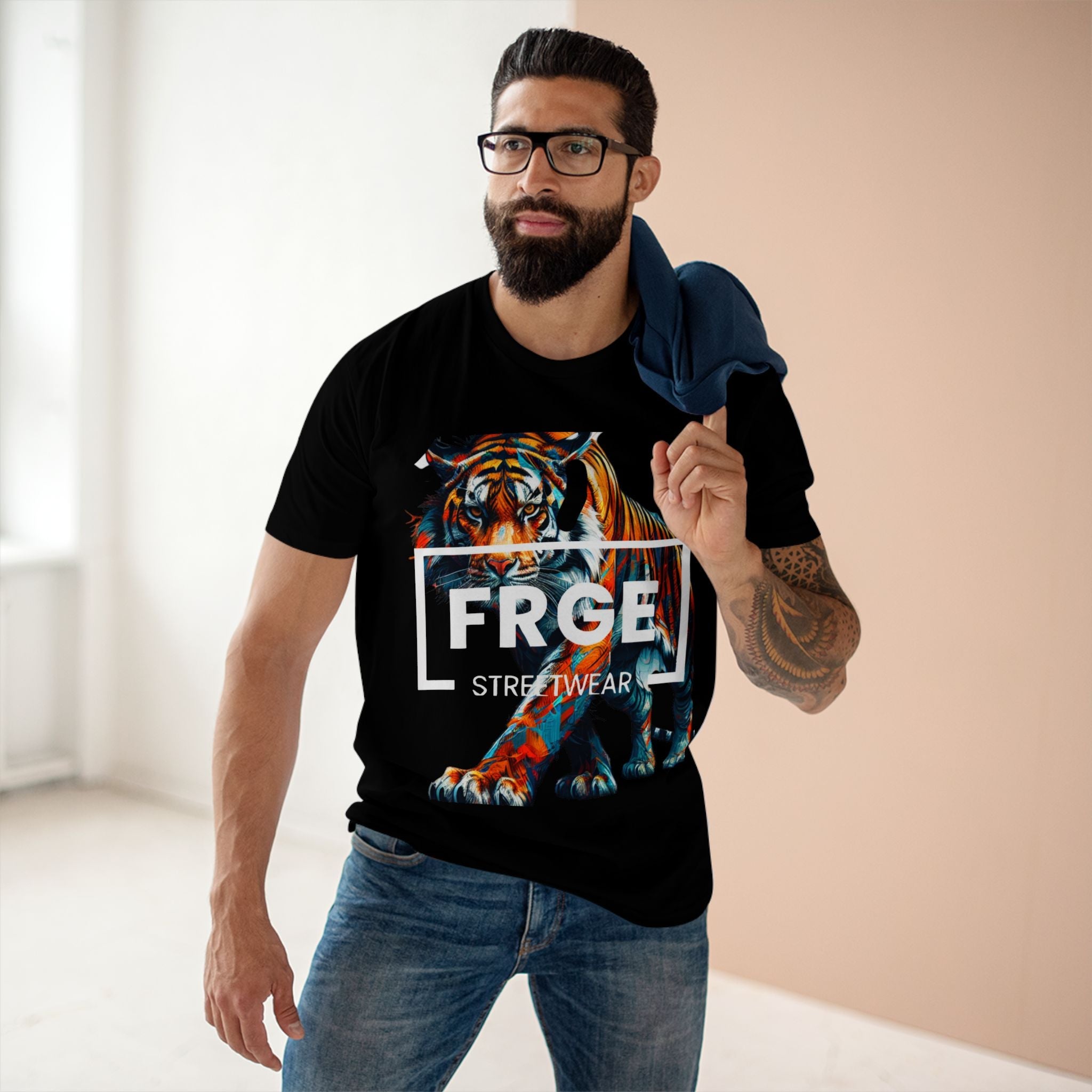 Tee FRGE Streetwear Tiger Shirt Printify T-Shirt