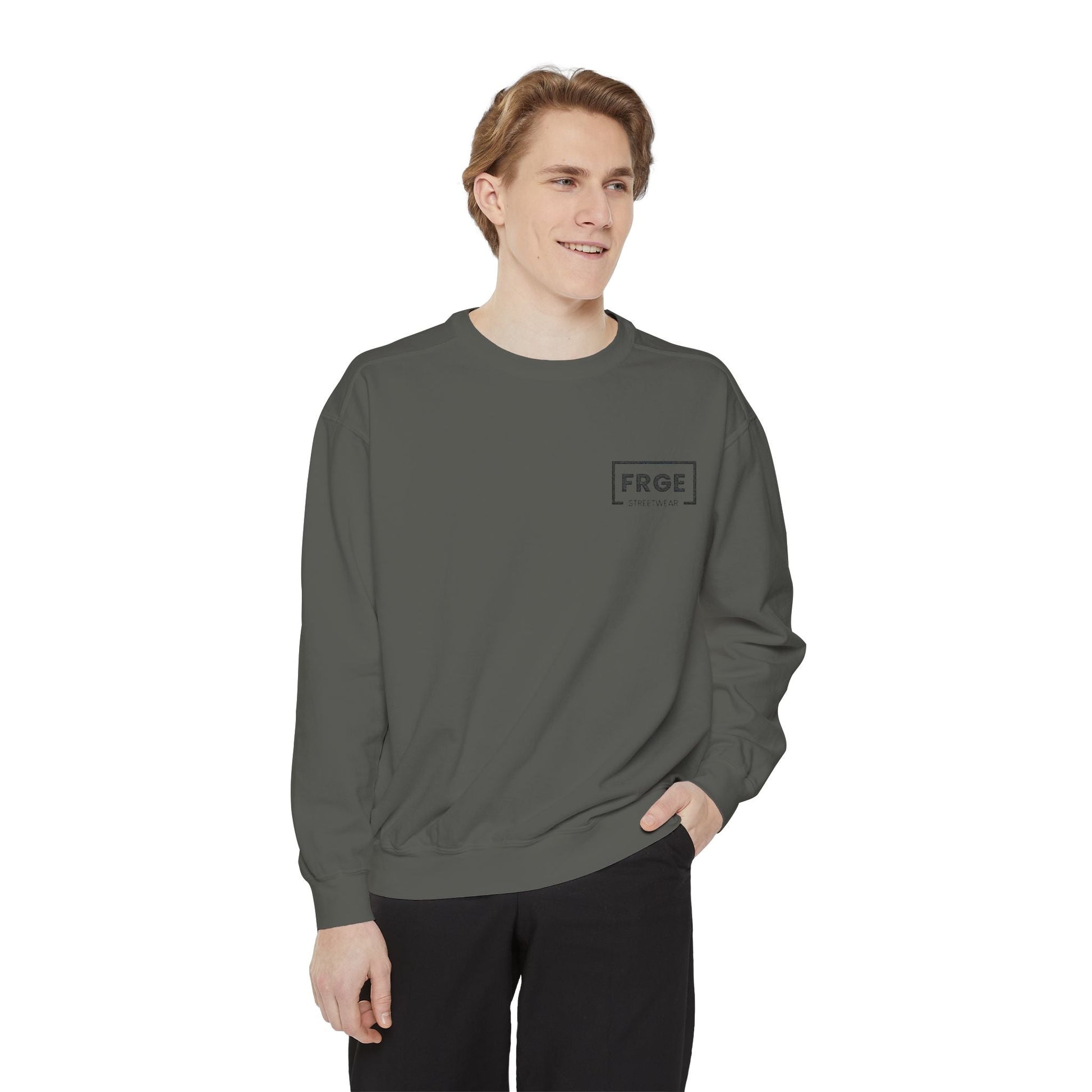 FRGE STREETWEAR - Unisex Garment-Dyed Sweatshirt Printify Sweatshirt