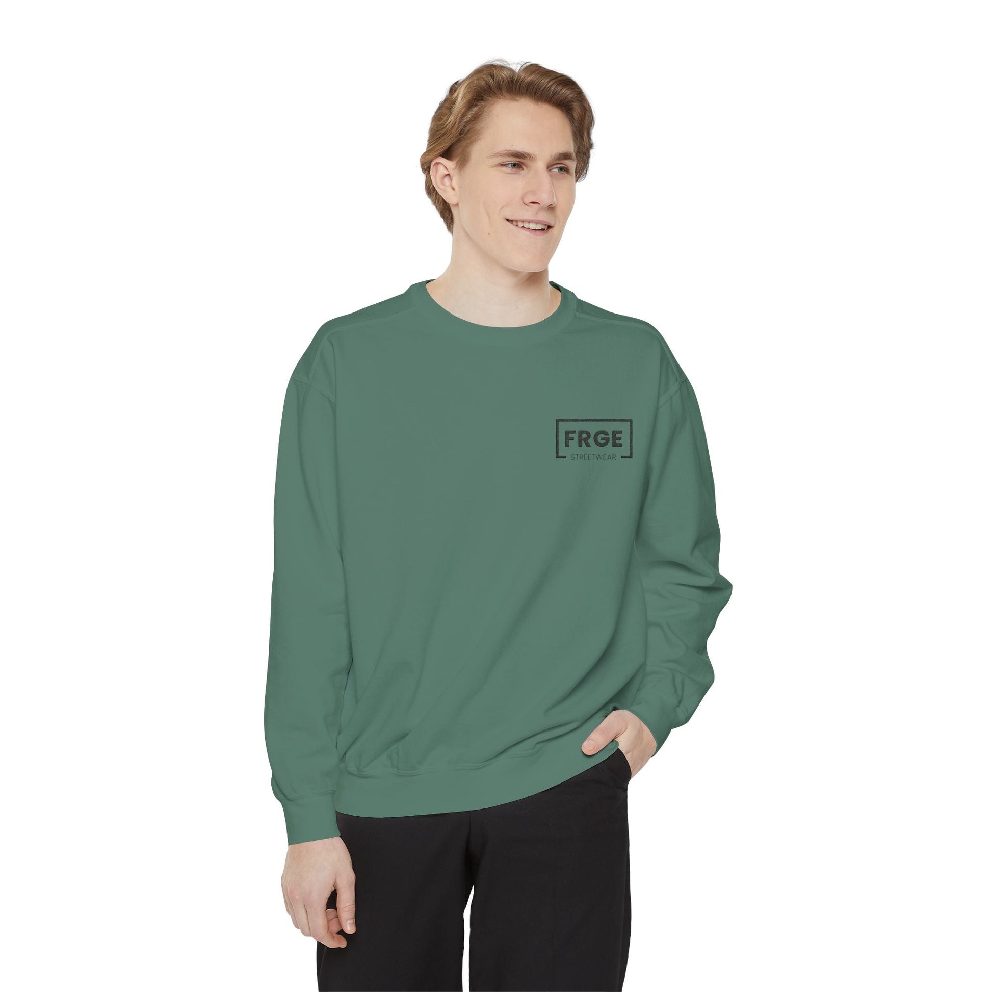 FRGE STREETWEAR - Unisex Garment-Dyed Sweatshirt Printify Sweatshirt