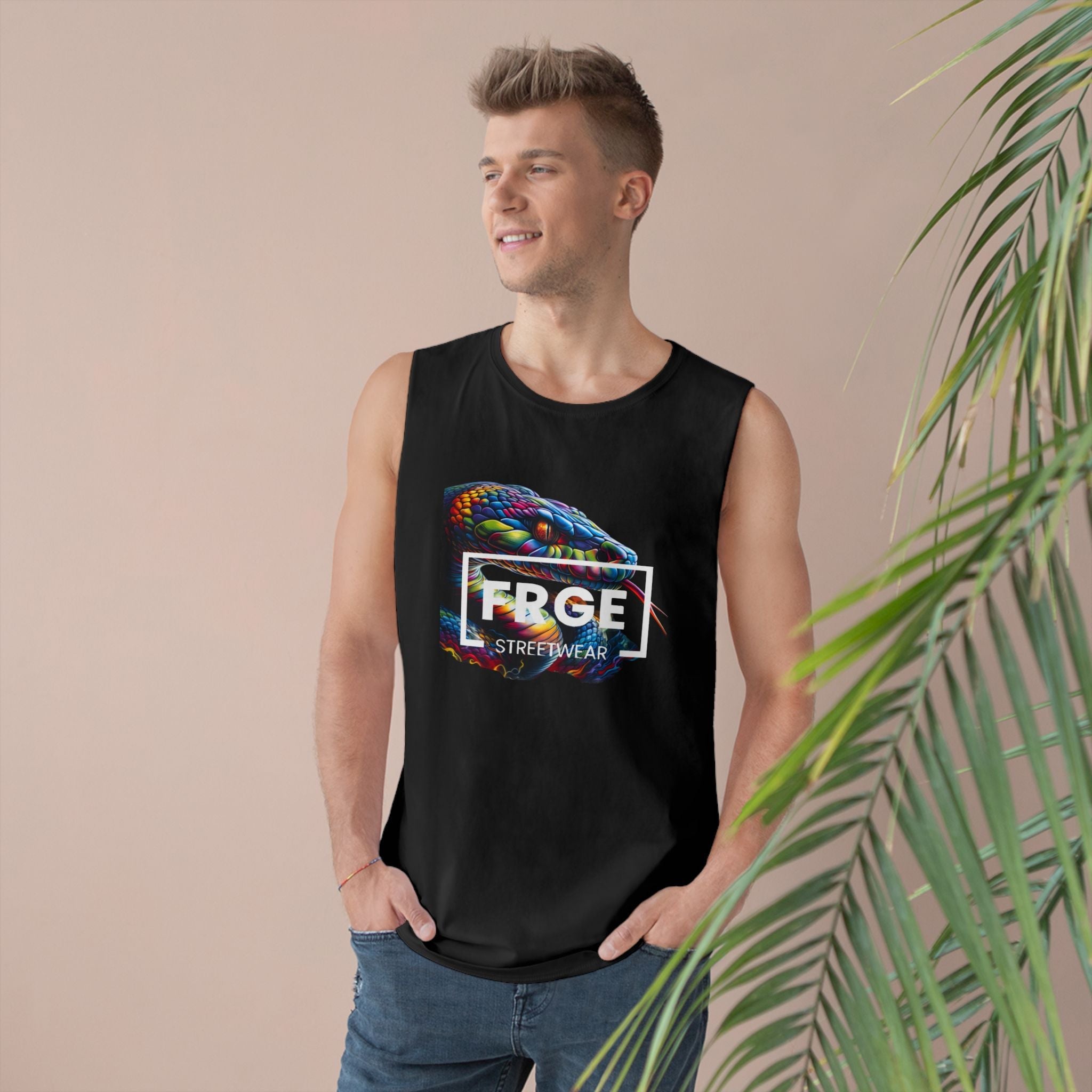Tank Top Streetwear SNAKE Design Printify Tank Top