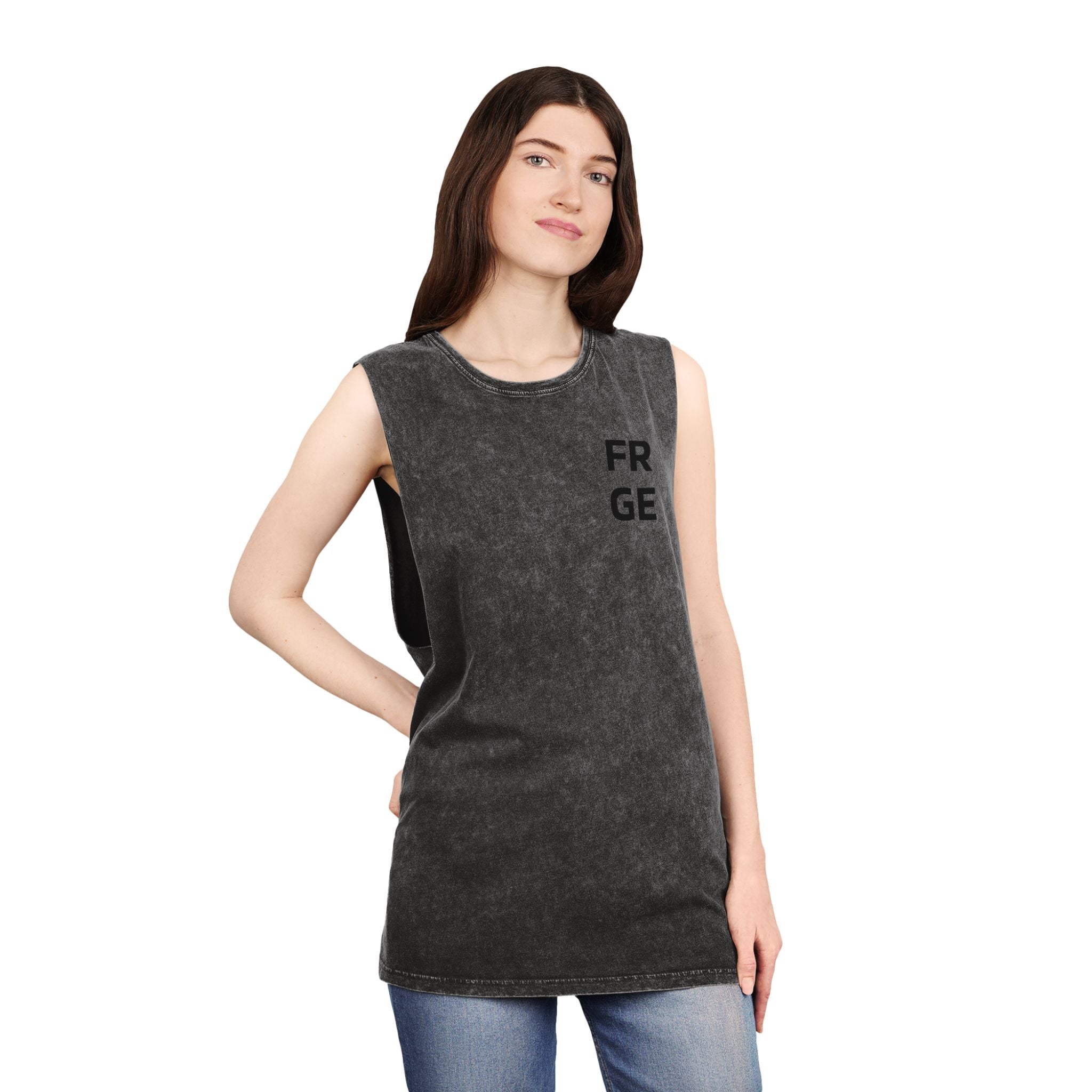 Tank Top FRGE Streetwear Unisex Stonewash Printify Tank Top
