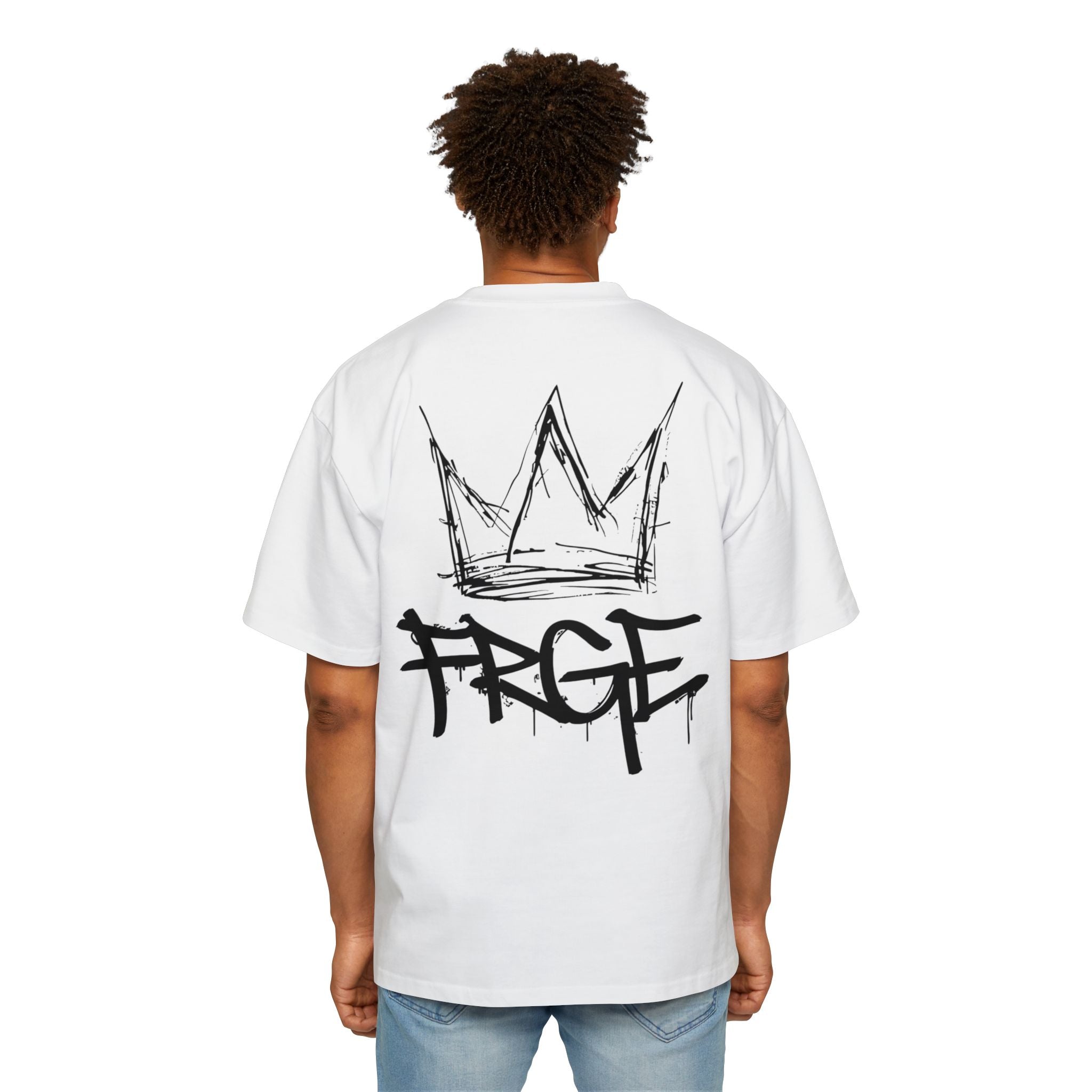 Oversized Tee Streetwear Graffiti Crown Shirt FRGE T-Shirt