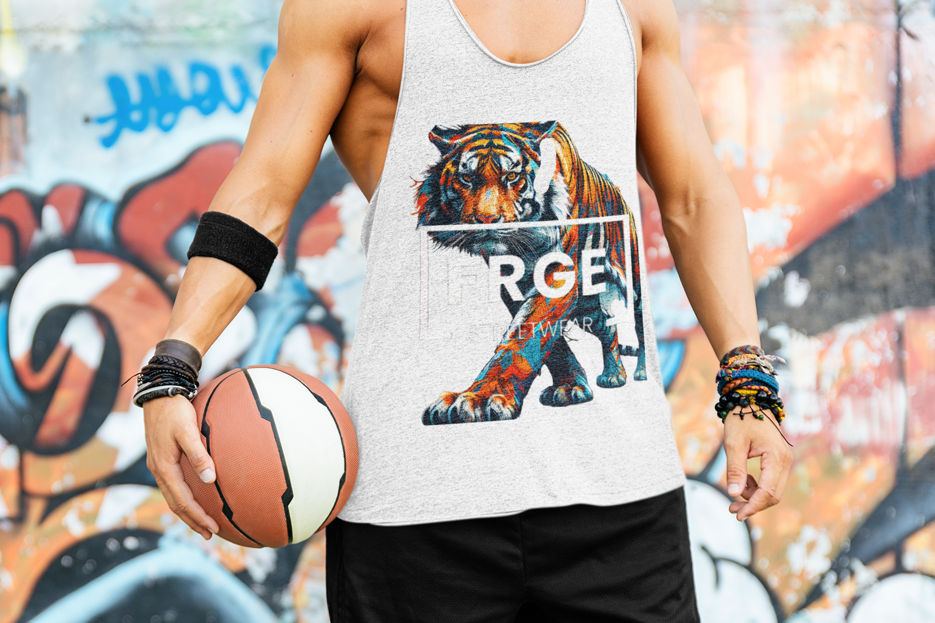 Tank Top - FRGE STREETWEAR TIGER Design FRGE Tank Top