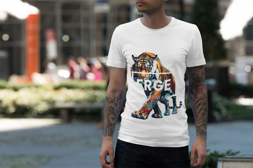 Tee FRGE Streetwear Tiger Shirt Printify T-Shirt