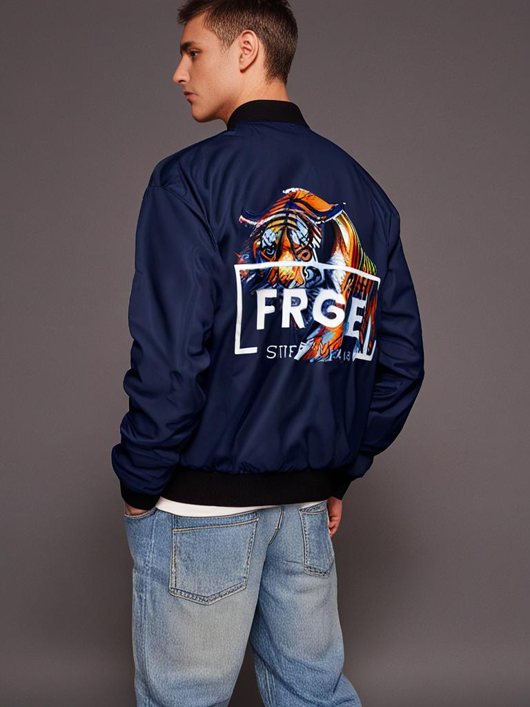 Men's Bomber Jacket - FRGE Streetwear TIGER Printify All Over Prints