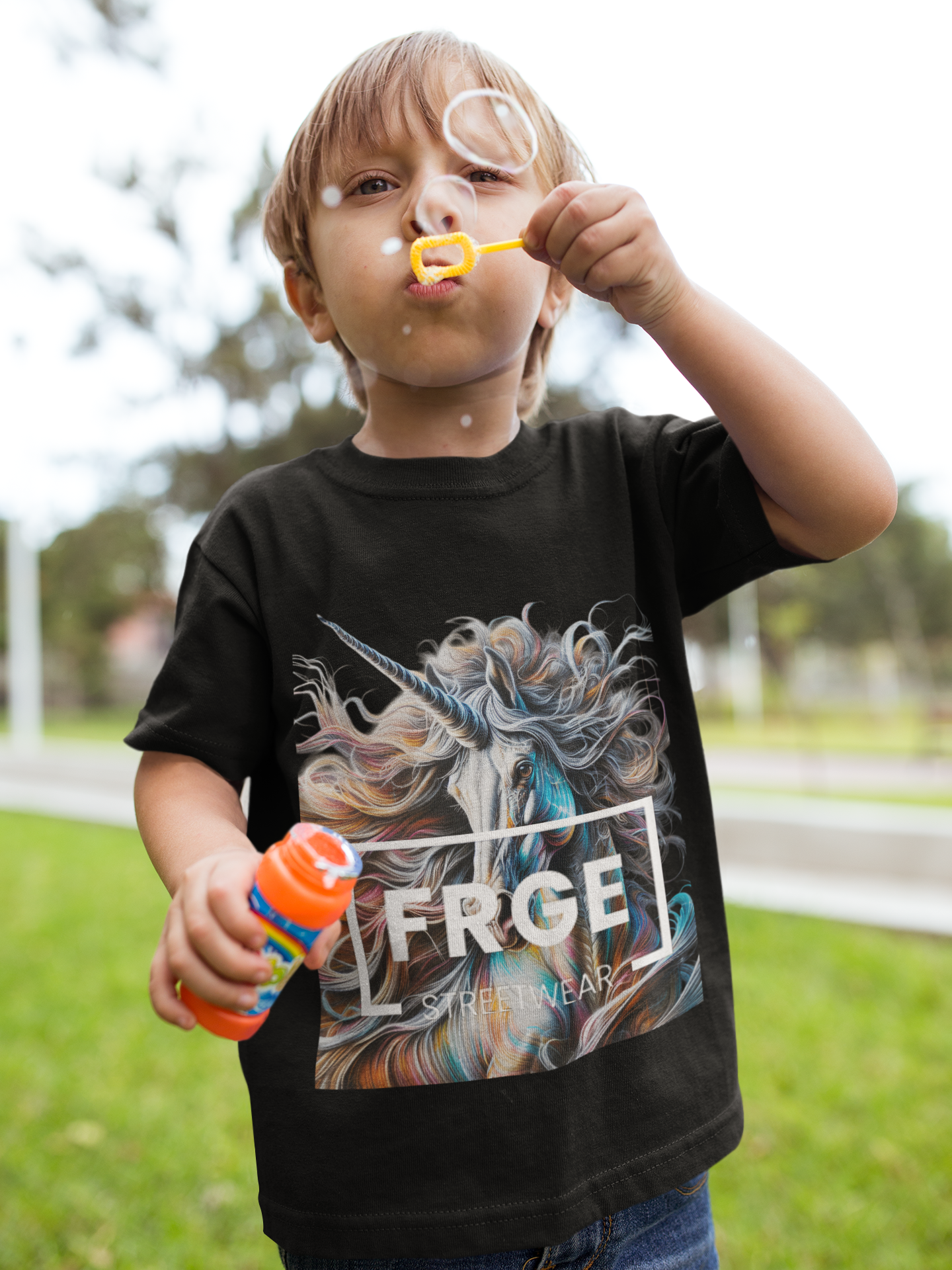 Kids Tee - FRGE Kids Streetwear Unicorn Design Printify Kids clothes