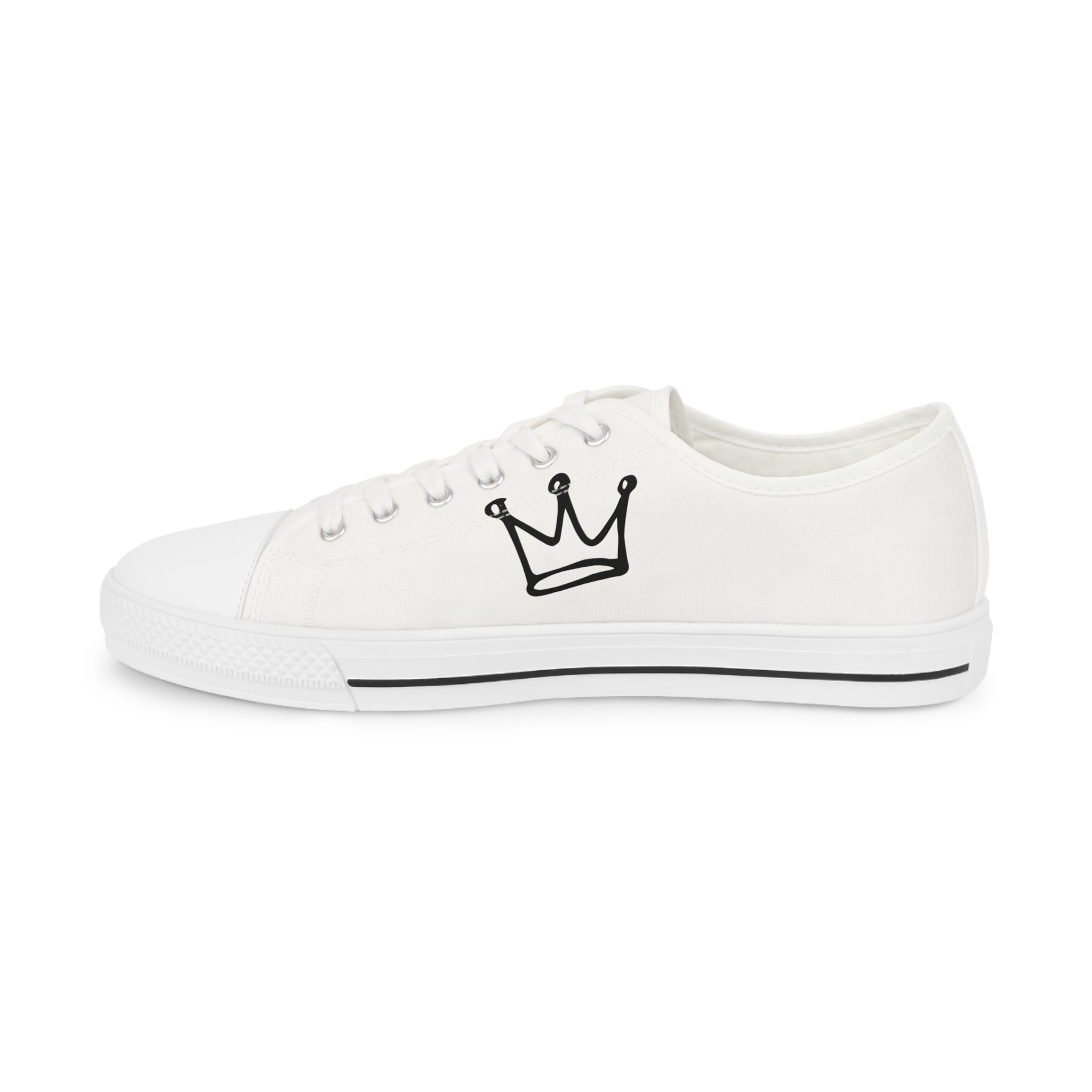 Men's Low Top Sneakers with Bold Graphic Design Printify Shoes