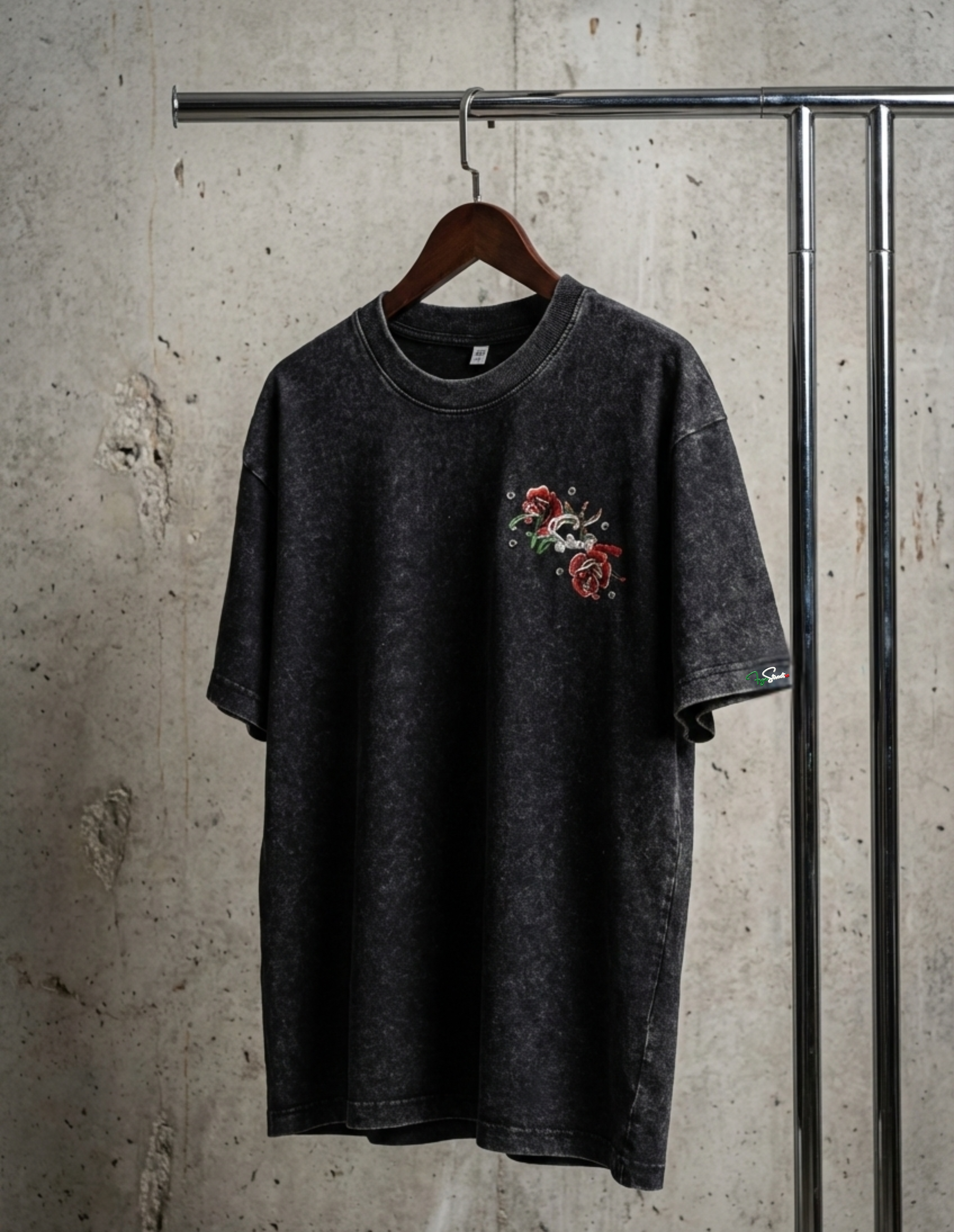 FRGE Sicilian Legacy Tee - Luxury Acid Wash Streetwear