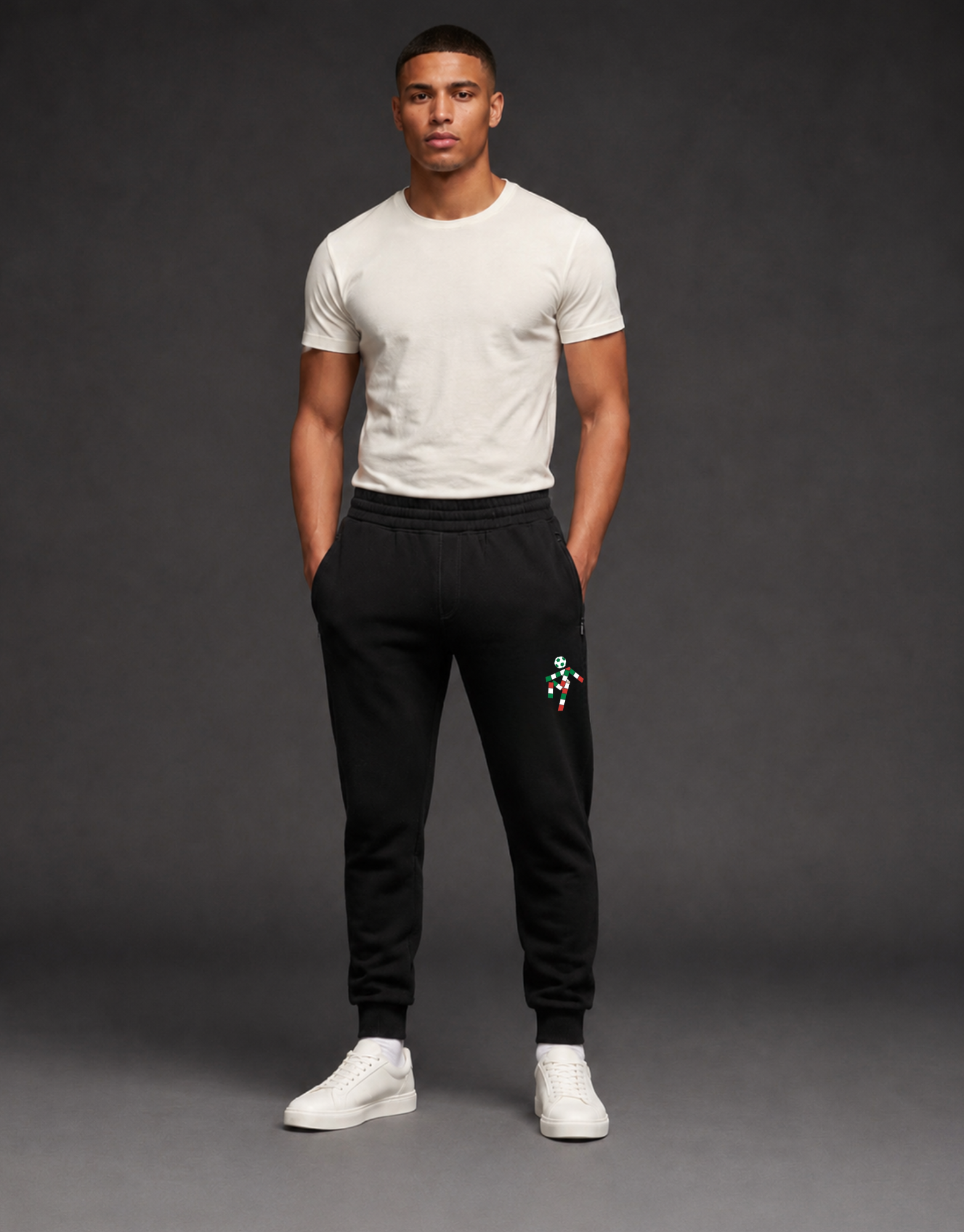 FRGE ITALIA ’90 Tracksuit Pants - Black Heritage Streetwear