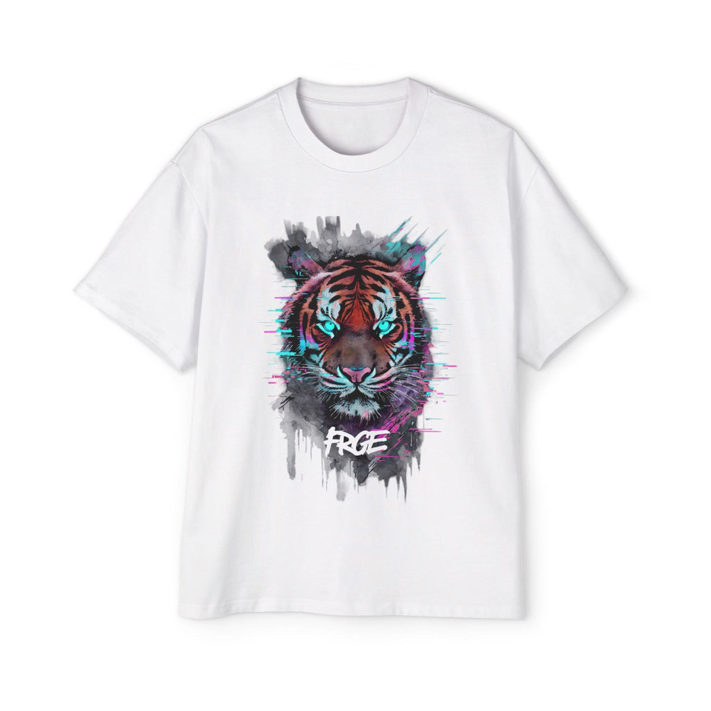 Bold Tiger Graphic Oversized Tee for Men - Stylish Streetwear Printify T-Shirt