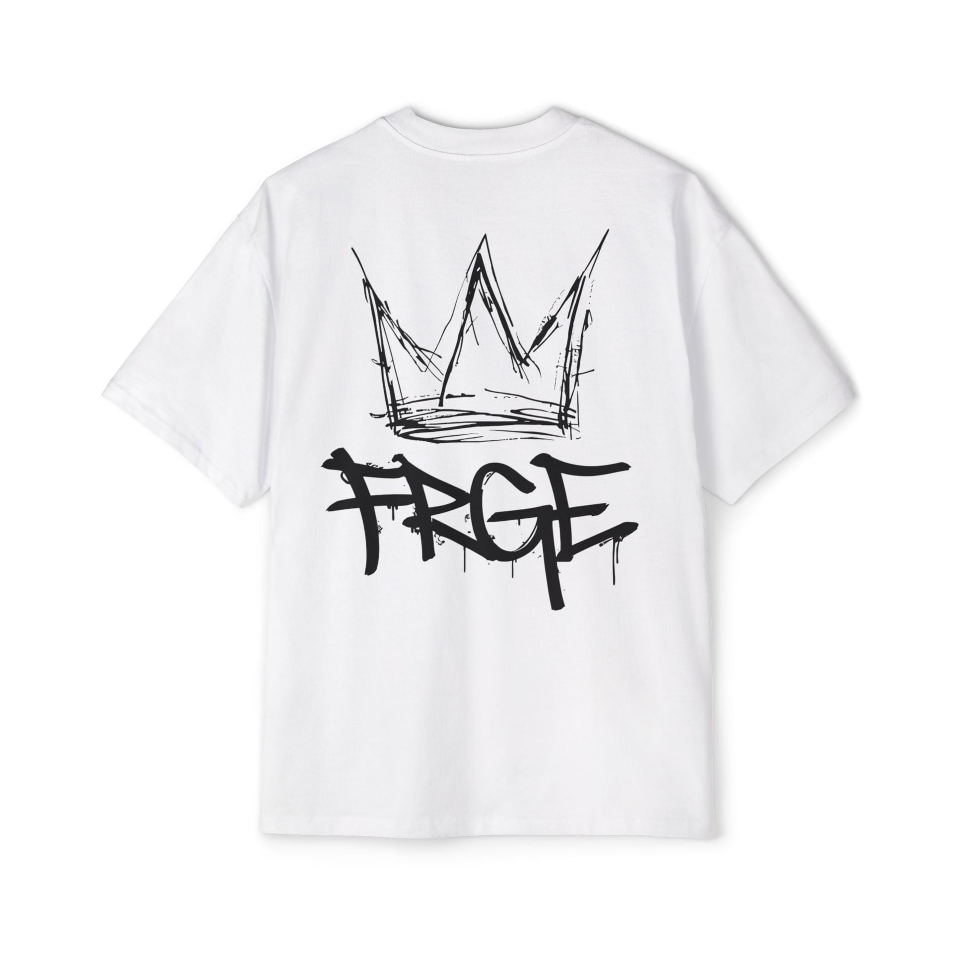 Oversized Tee Streetwear Graffiti Crown Shirt FRGE T-Shirt