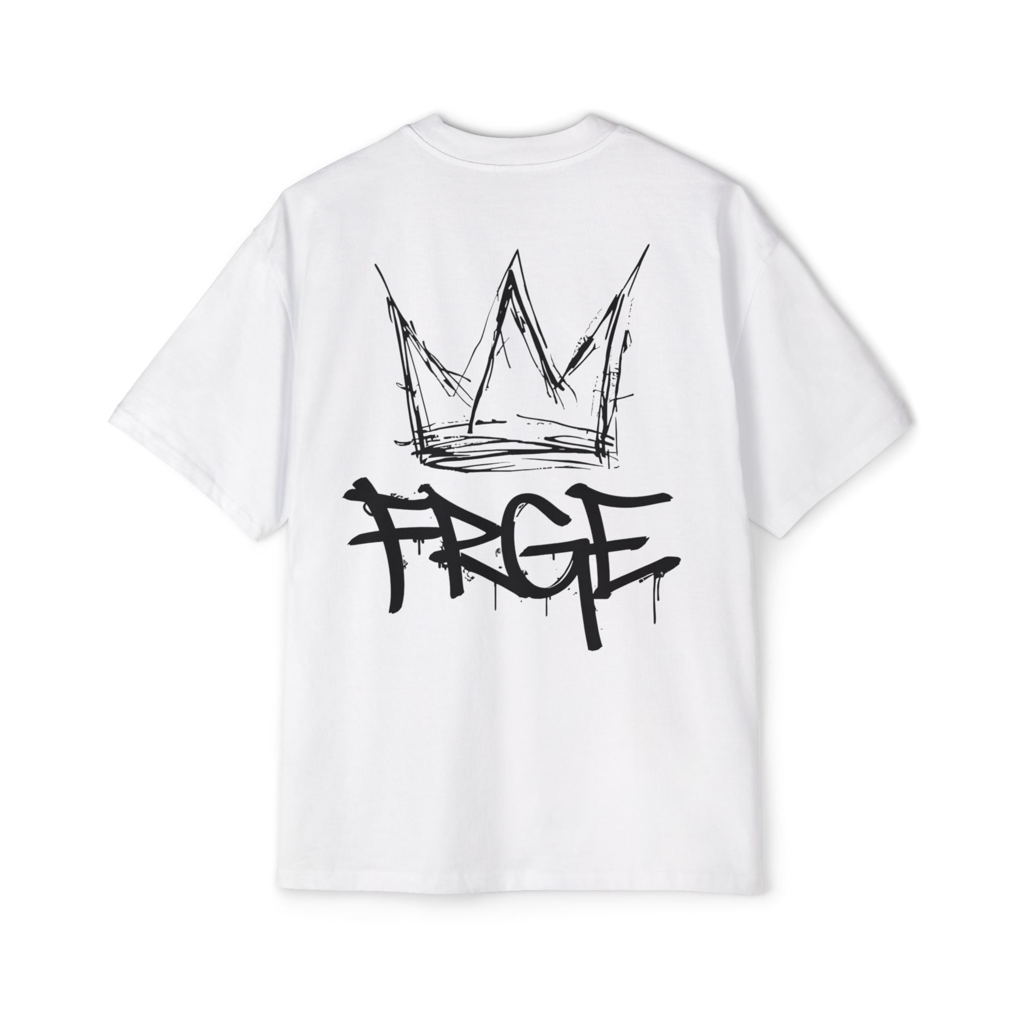 Oversized Tee Streetwear Graffiti Crown Shirt FRGE T-Shirt