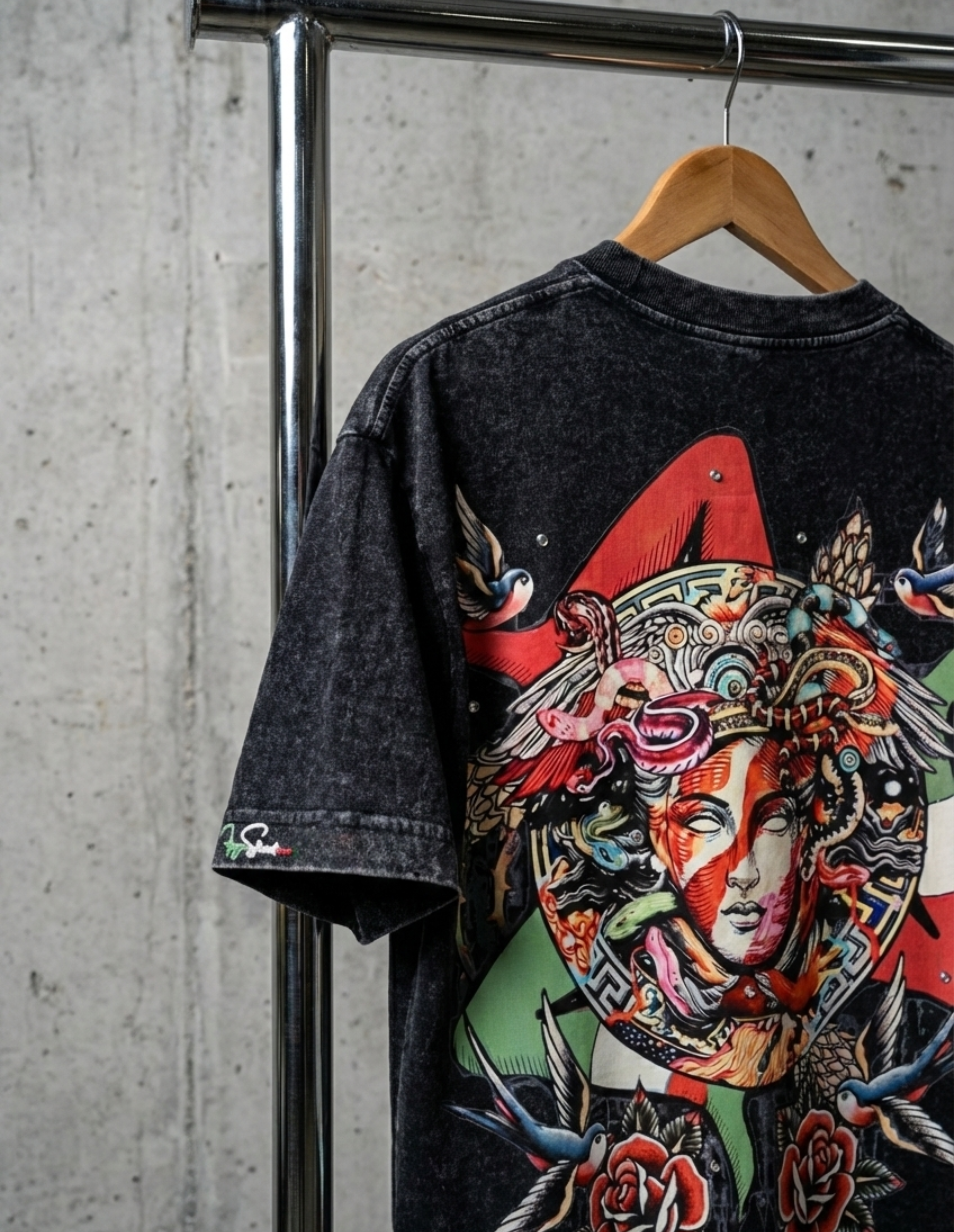 FRGE Sicilian Legacy Tee - Luxury Acid Wash Streetwear