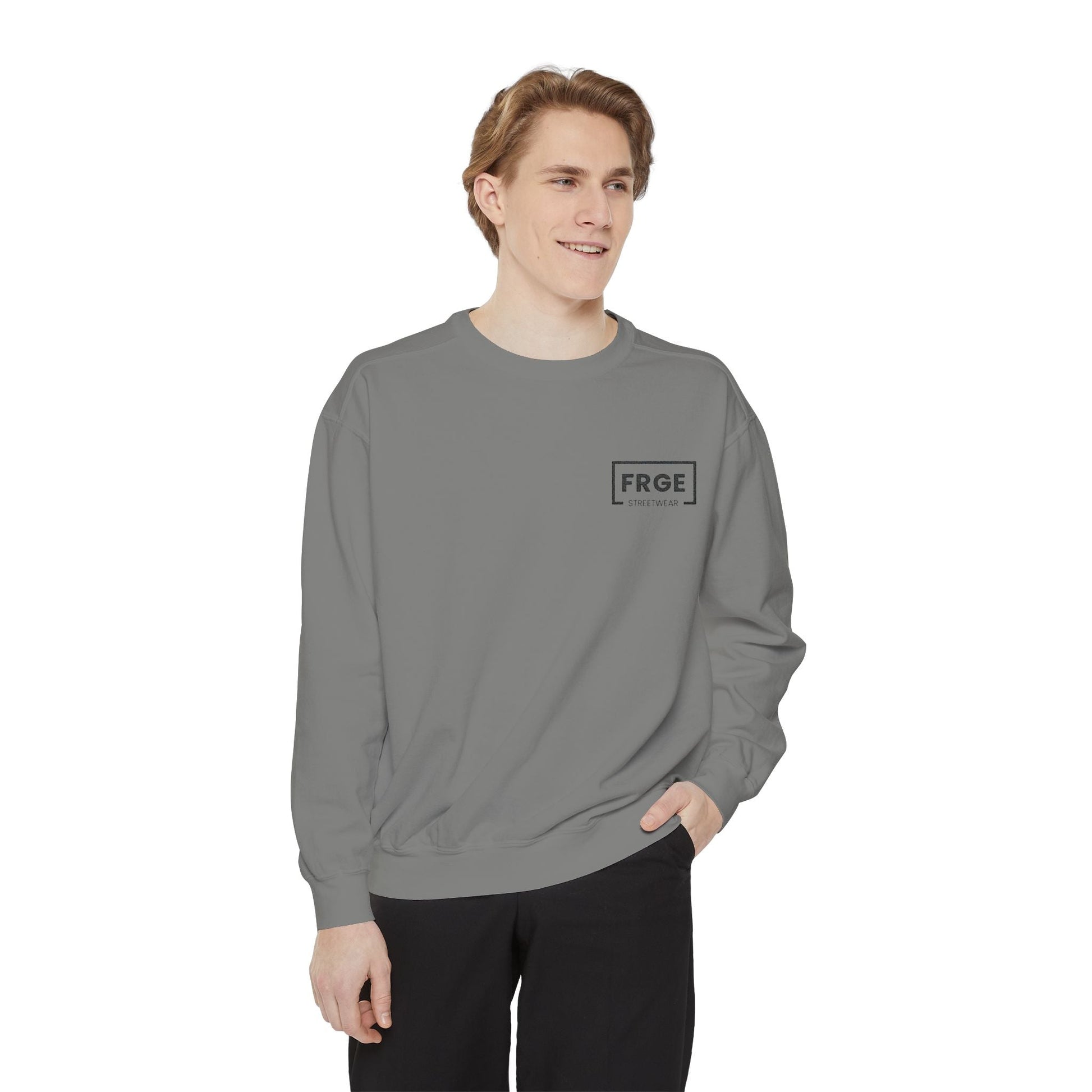 FRGE STREETWEAR - Unisex Garment-Dyed Sweatshirt Printify Sweatshirt