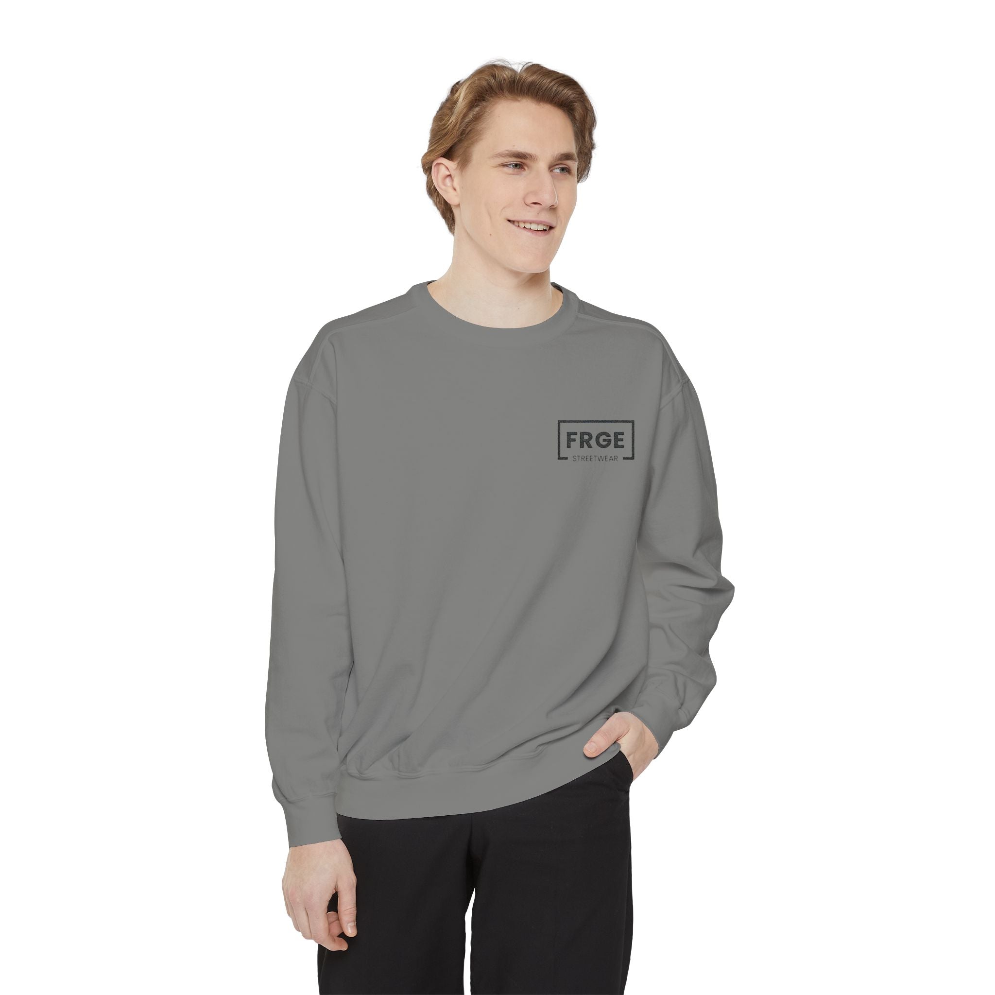 FRGE STREETWEAR - Unisex Garment-Dyed Sweatshirt Printify Sweatshirt