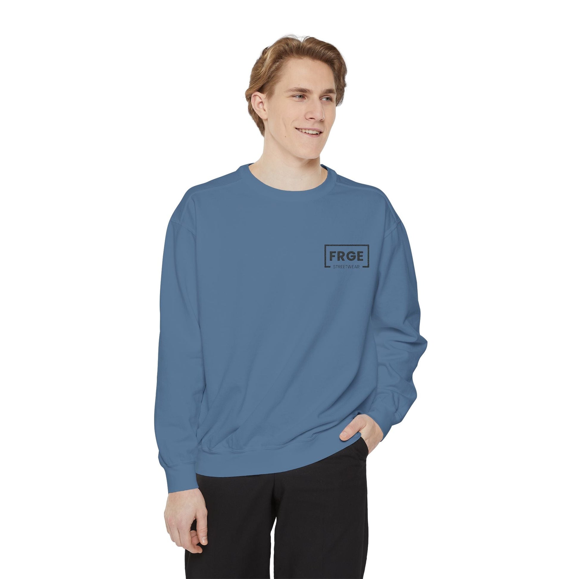 FRGE STREETWEAR - Unisex Garment-Dyed Sweatshirt Printify Sweatshirt