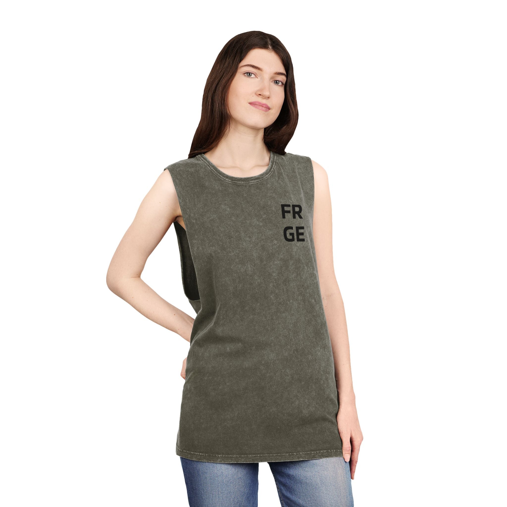 Tank Top FRGE Streetwear Unisex Stonewash Printify Tank Top