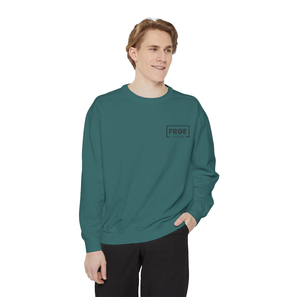 FRGE STREETWEAR - Unisex Garment-Dyed Sweatshirt Printify Sweatshirt
