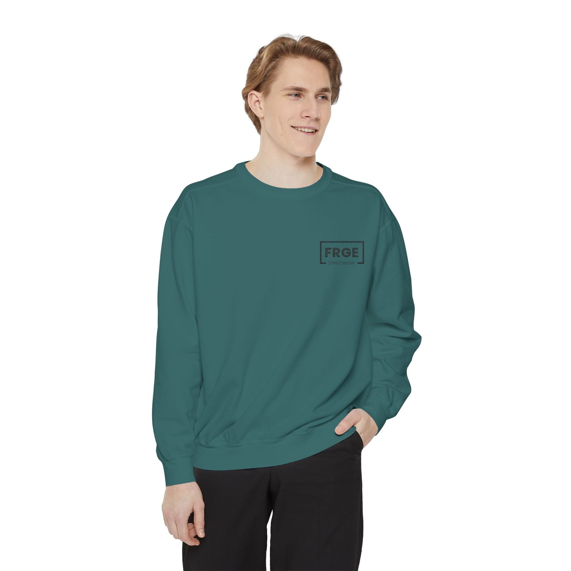 FRGE STREETWEAR - Unisex Garment-Dyed Sweatshirt Printify Sweatshirt