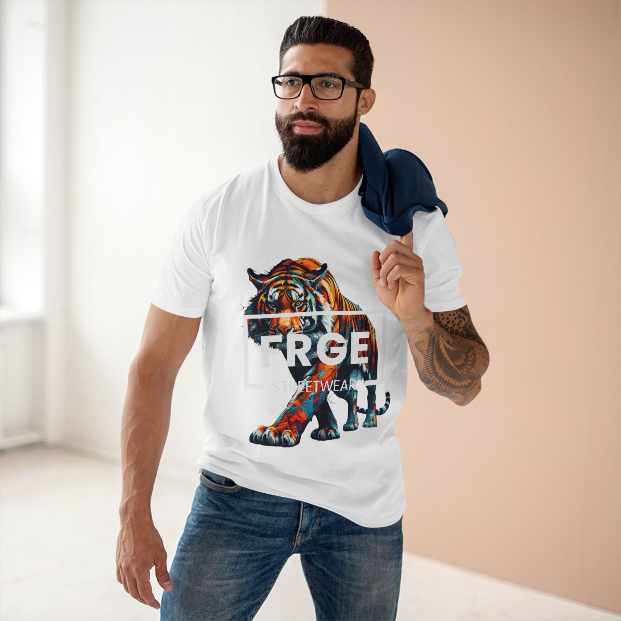 Tee FRGE Streetwear Tiger Shirt Printify T-Shirt