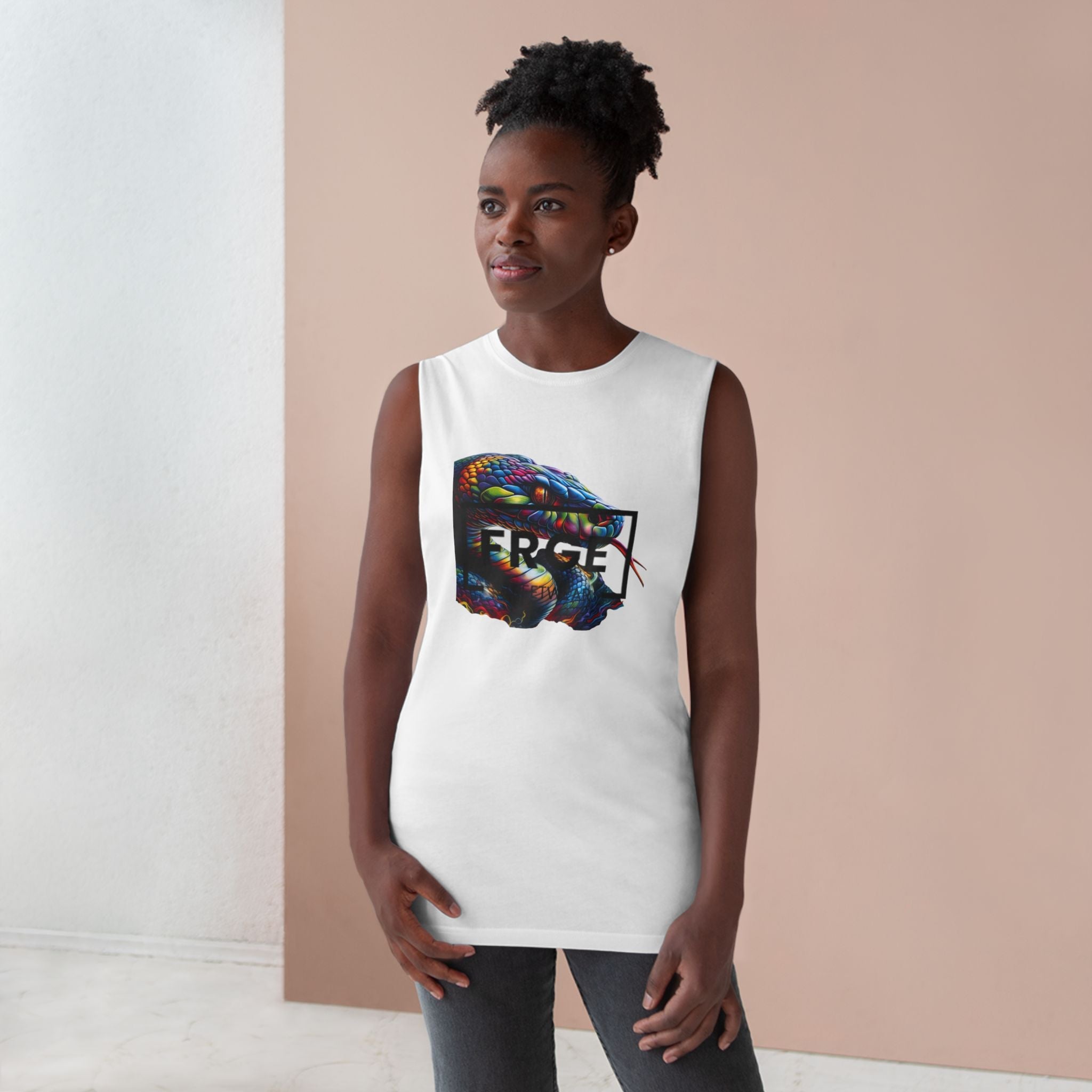 Tank Top Streetwear SNAKE Design Printify Tank Top