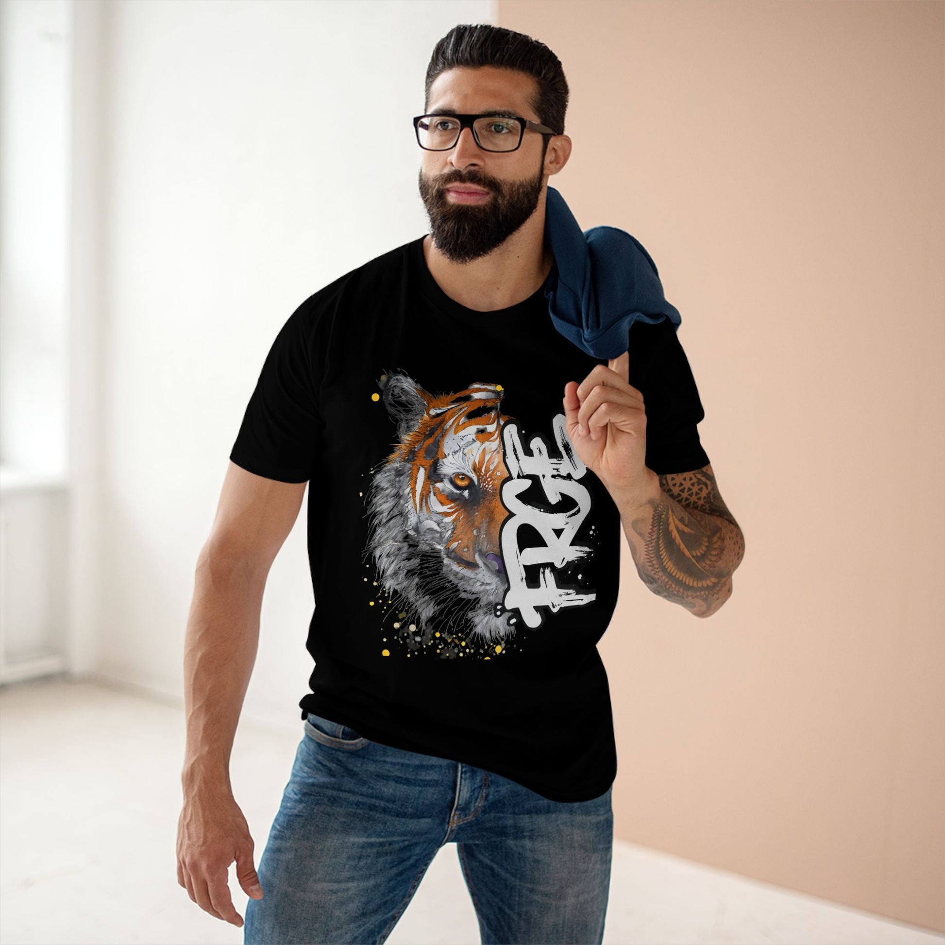 Tiger Staple Tee - FRGE Half Face Design FRGE T-Shirt
