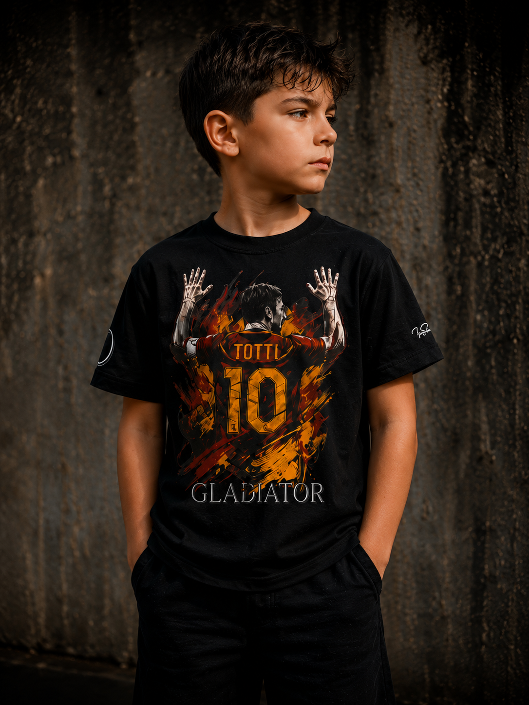 FRGE Totti Gladiator Tee - Oversized Italian Graphic