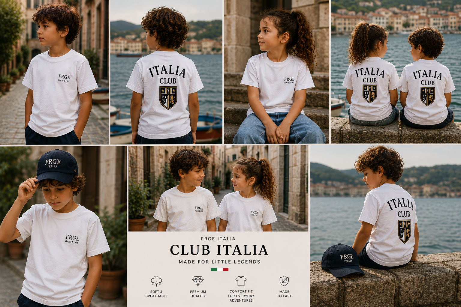 CLUB ITALIA Kids Tee – FRGE Bambini