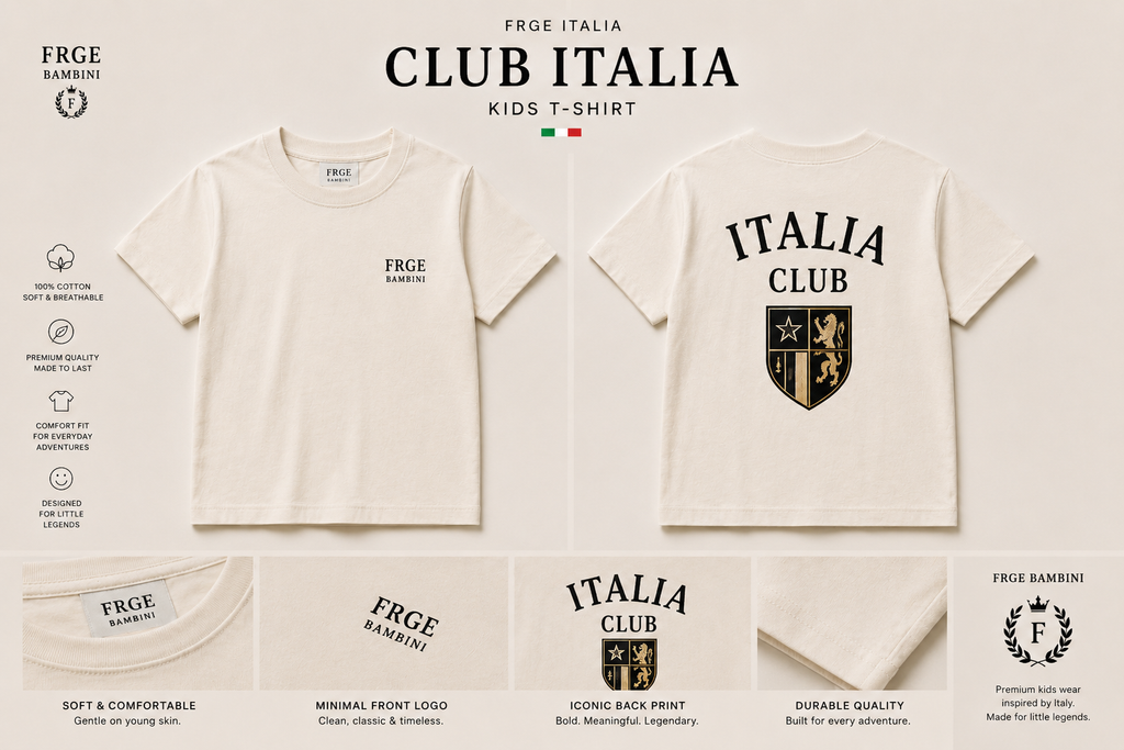 CLUB ITALIA Kids Tee – FRGE Bambini