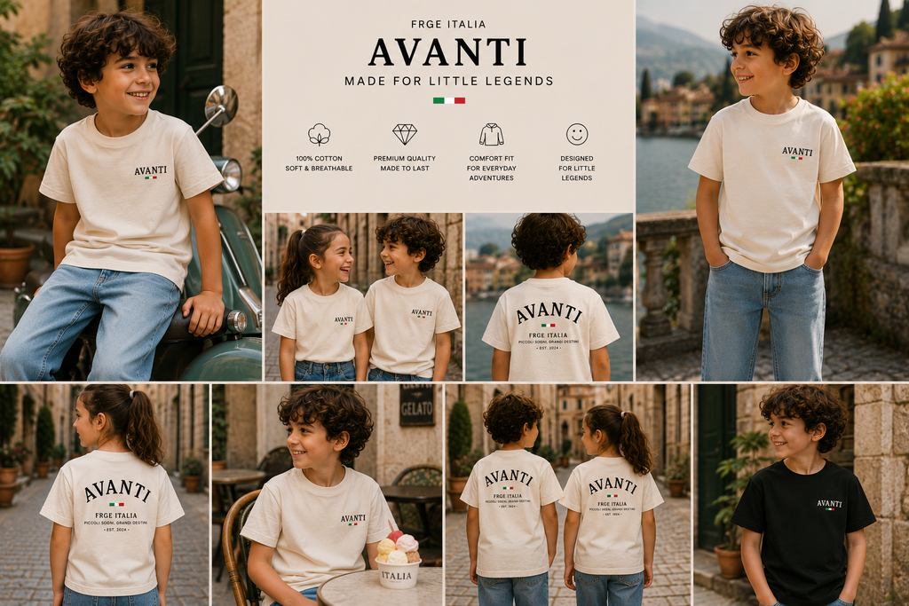 FRGE Avanti Kids Tee - Italian Luxury Streetwear
