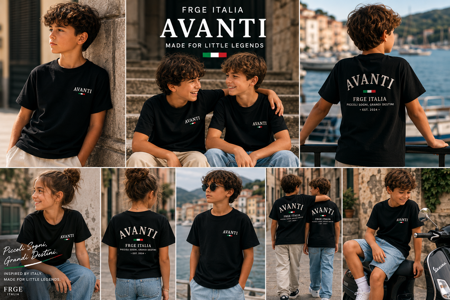 FRGE Avanti Kids Tee - Italian Luxury Streetwear