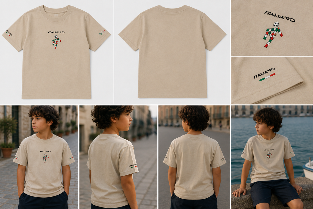 ITALIA ’90 Youth Tee – Cream