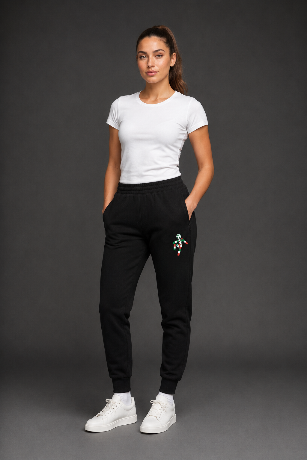 ITALIA ’90 Women’s Tracksuit Pants – Black