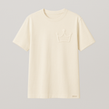 FRGE Minimal Crown T-Shirt - Embossed Luxury Streetwear