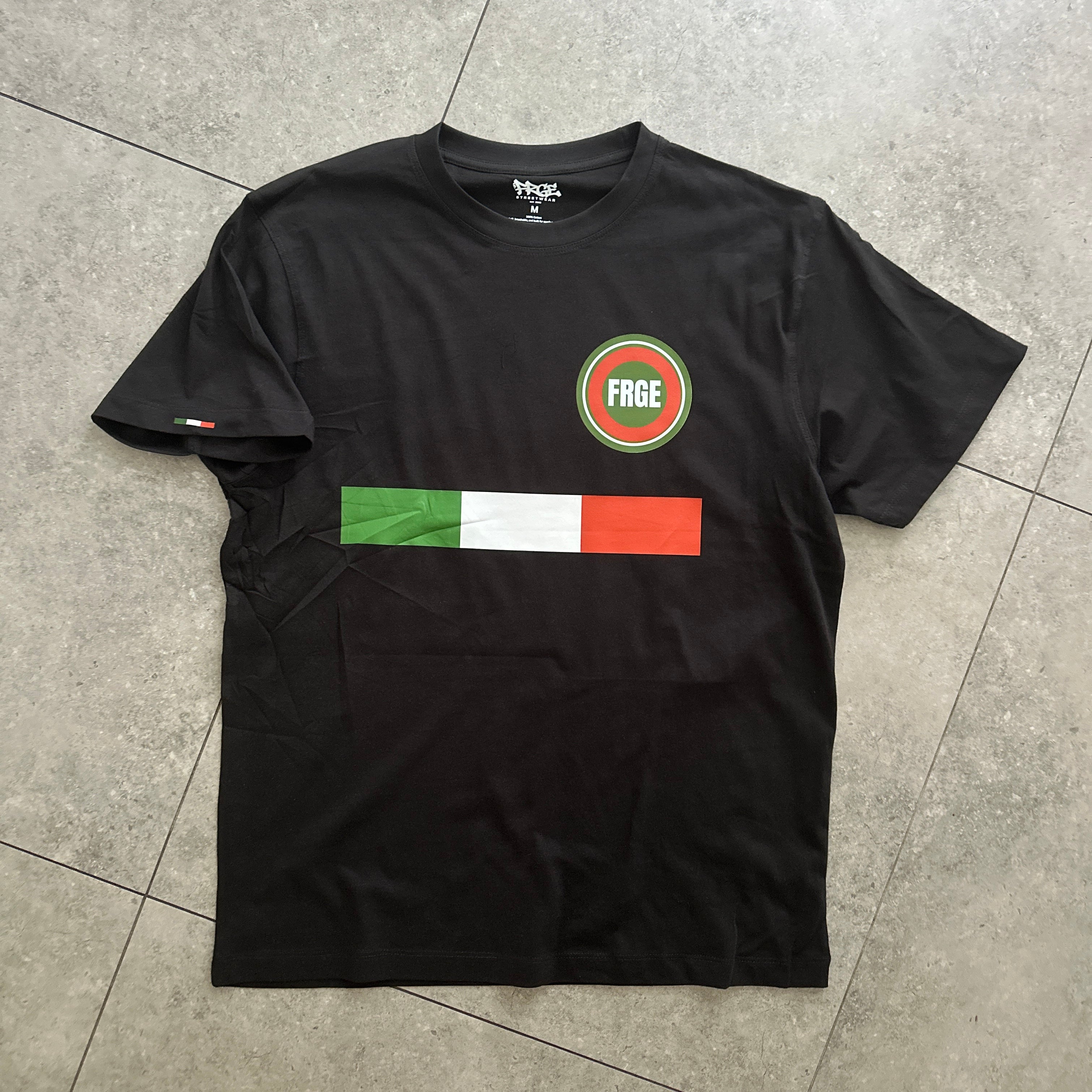 FRGE ITALIA t-shirt with Italian flag logo - streetwear fashion