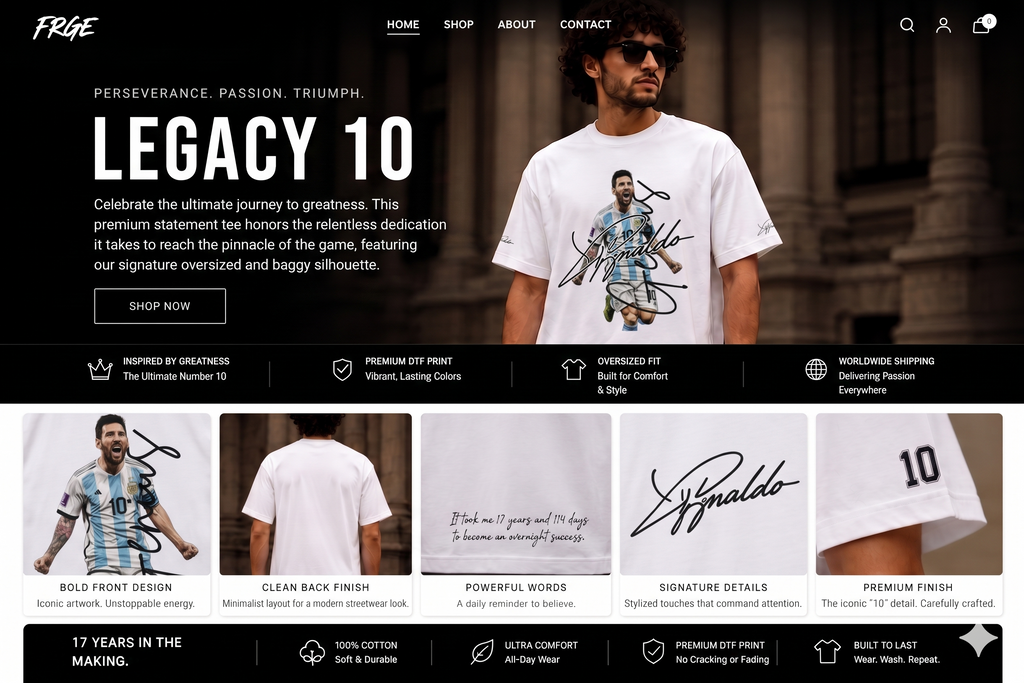 The Legacy 10 Oversized Statement Tee