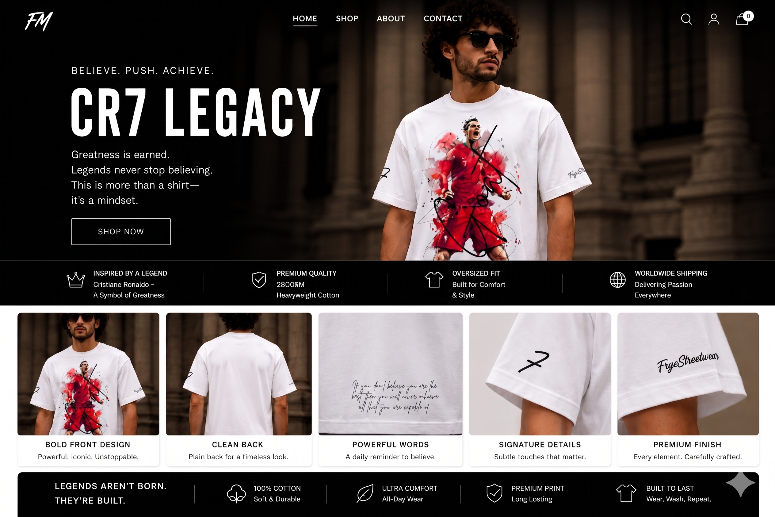 FRGE CR7 Legacy Tee - Women