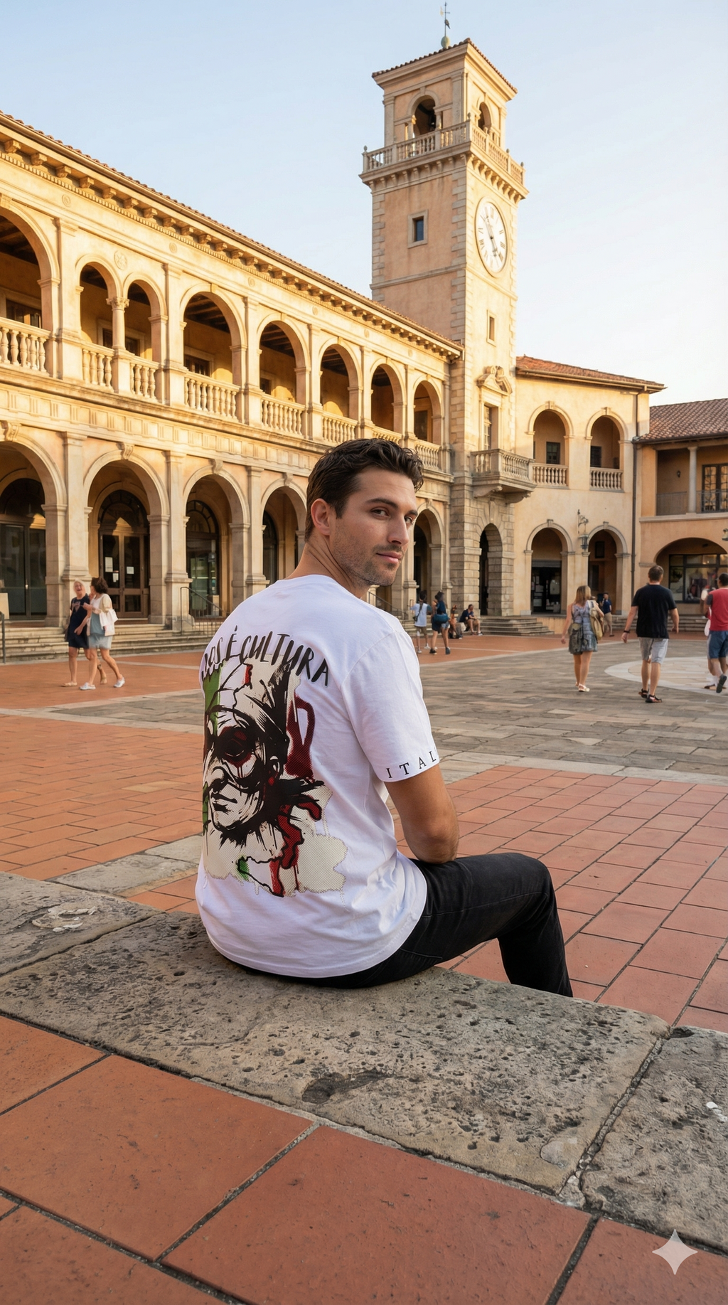 FRGE Heritage Oversized Tee - Italian Luxury Streetwear