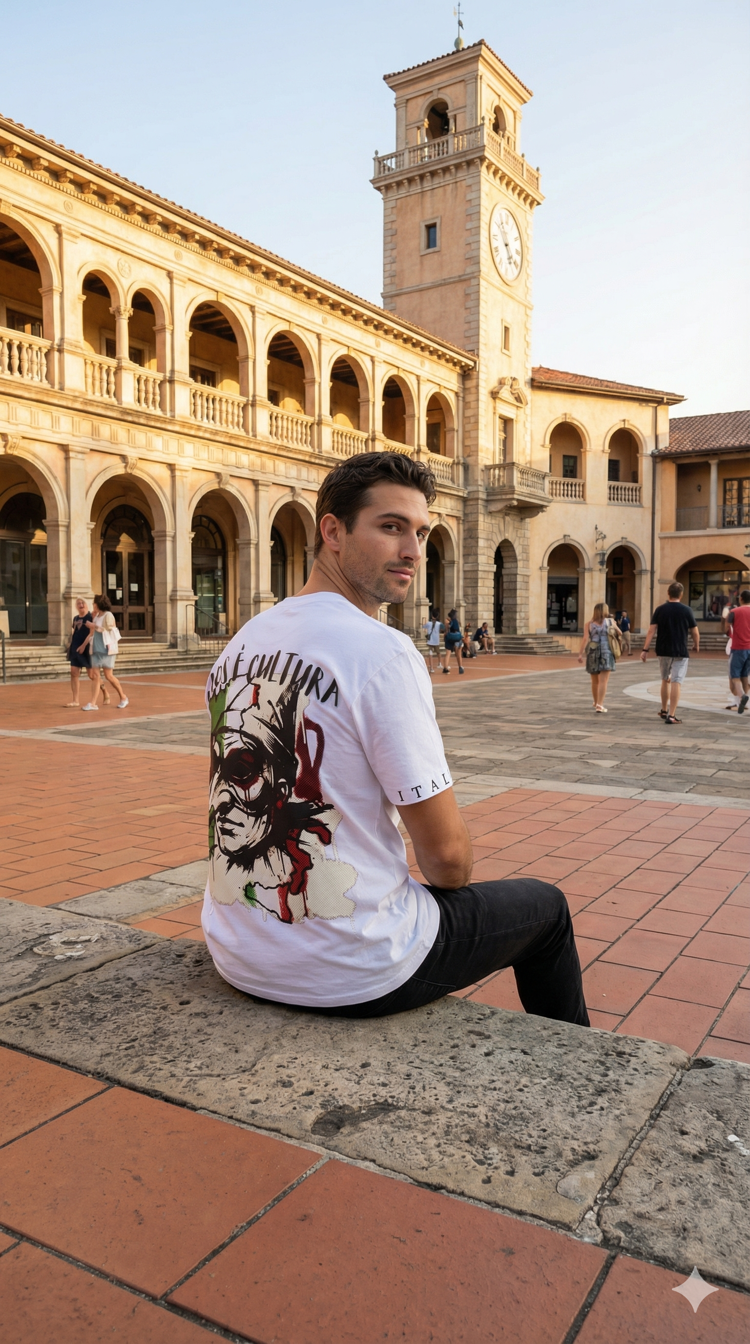 FRGE Heritage Oversized Tee - Italian Luxury Streetwear